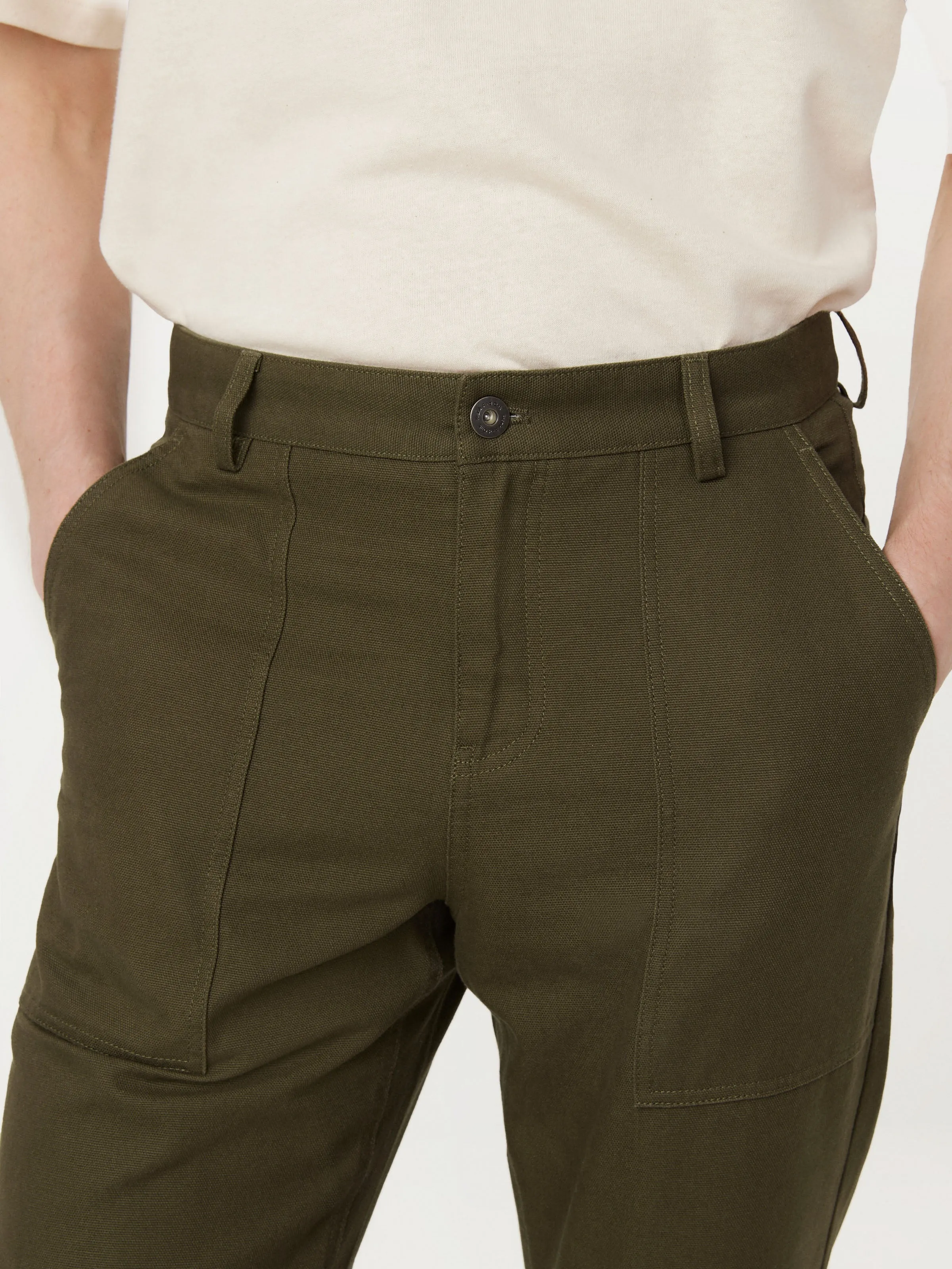 The Joey Fatigue Pant in Green sold by Frank & Oak product image thumbnail 5