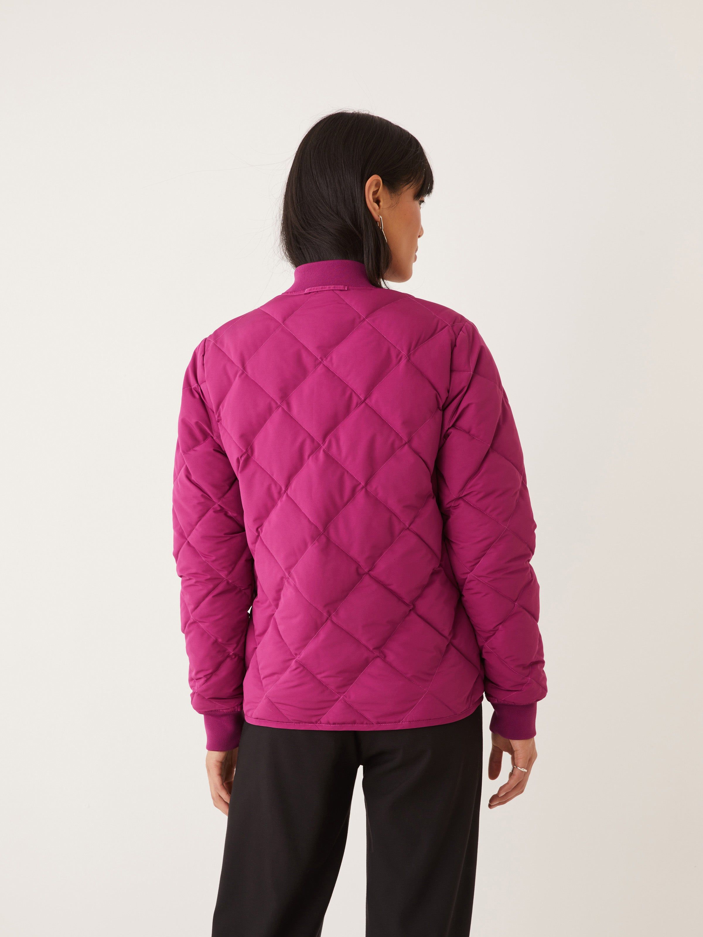 The Skyline Reversible Bomber in Dark Pink sold by Frank & Oak product image thumbnail 5