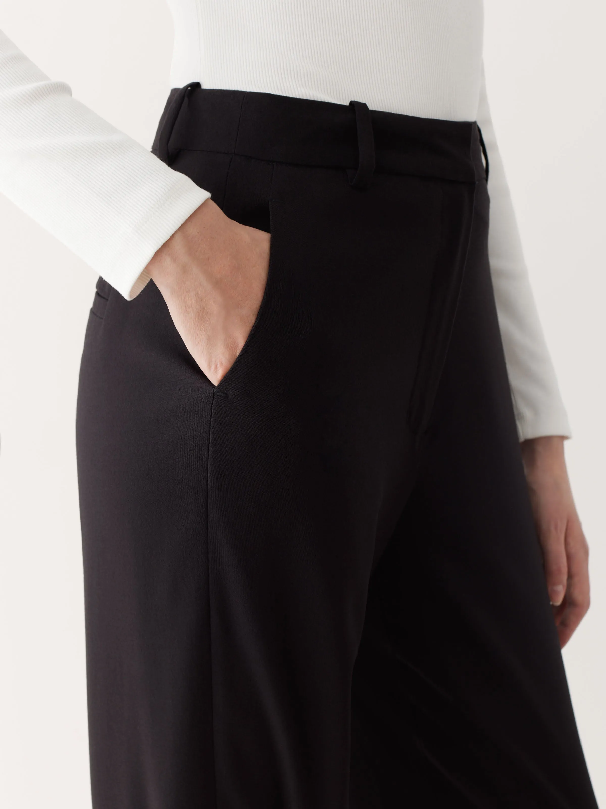 The Jane Straight Pant in Black sold by Frank & Oak product image thumbnail 4