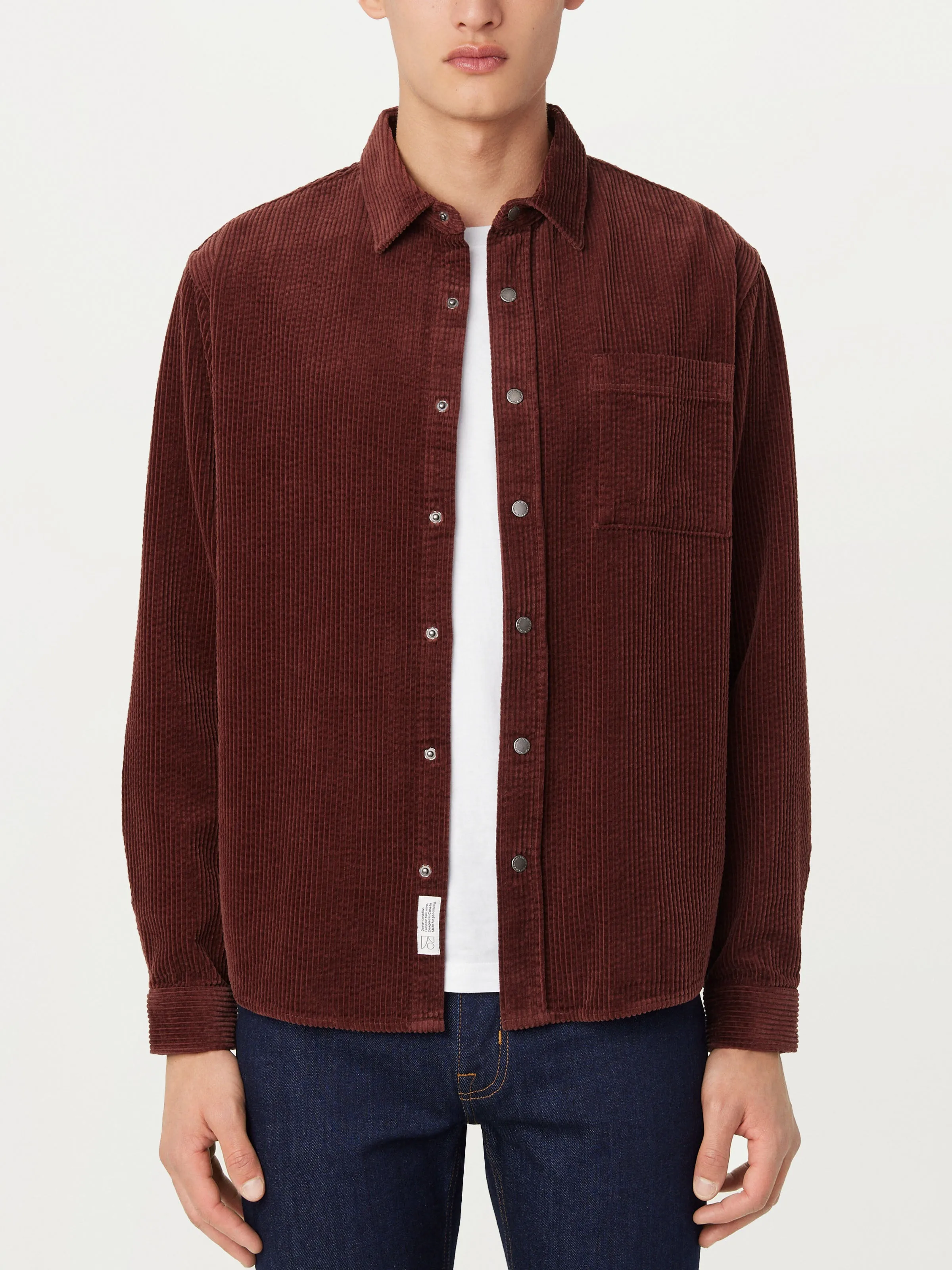 The Corduroy Shirt in Bordeaux sold by Frank & Oak product image thumbnail 3