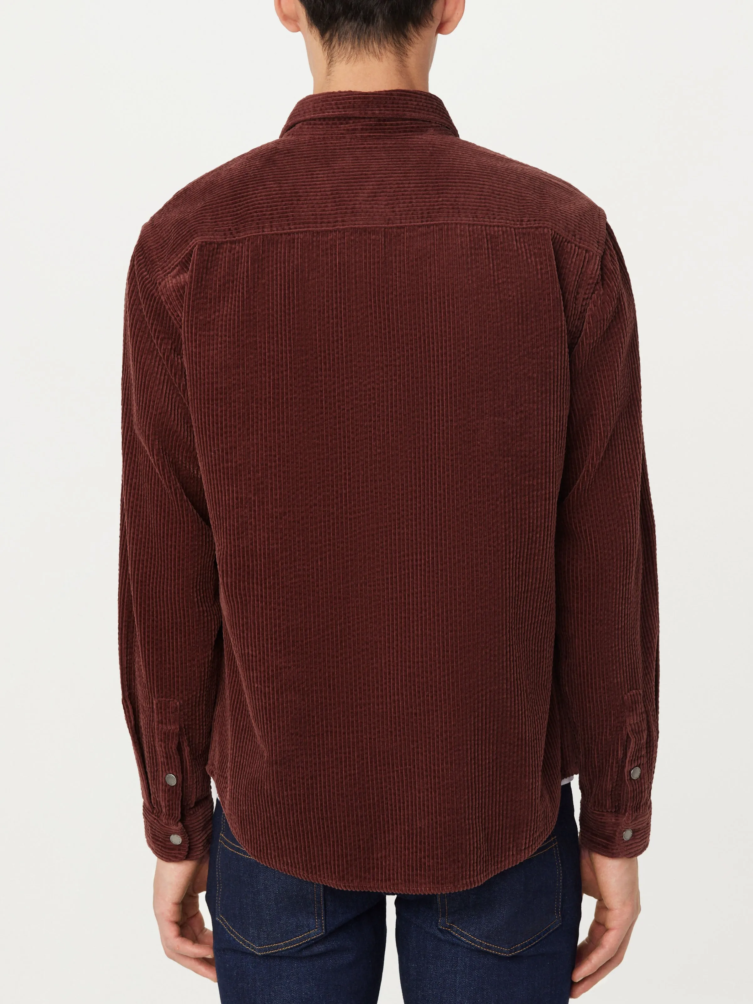 The Corduroy Shirt in Bordeaux sold by Frank & Oak product image thumbnail 4