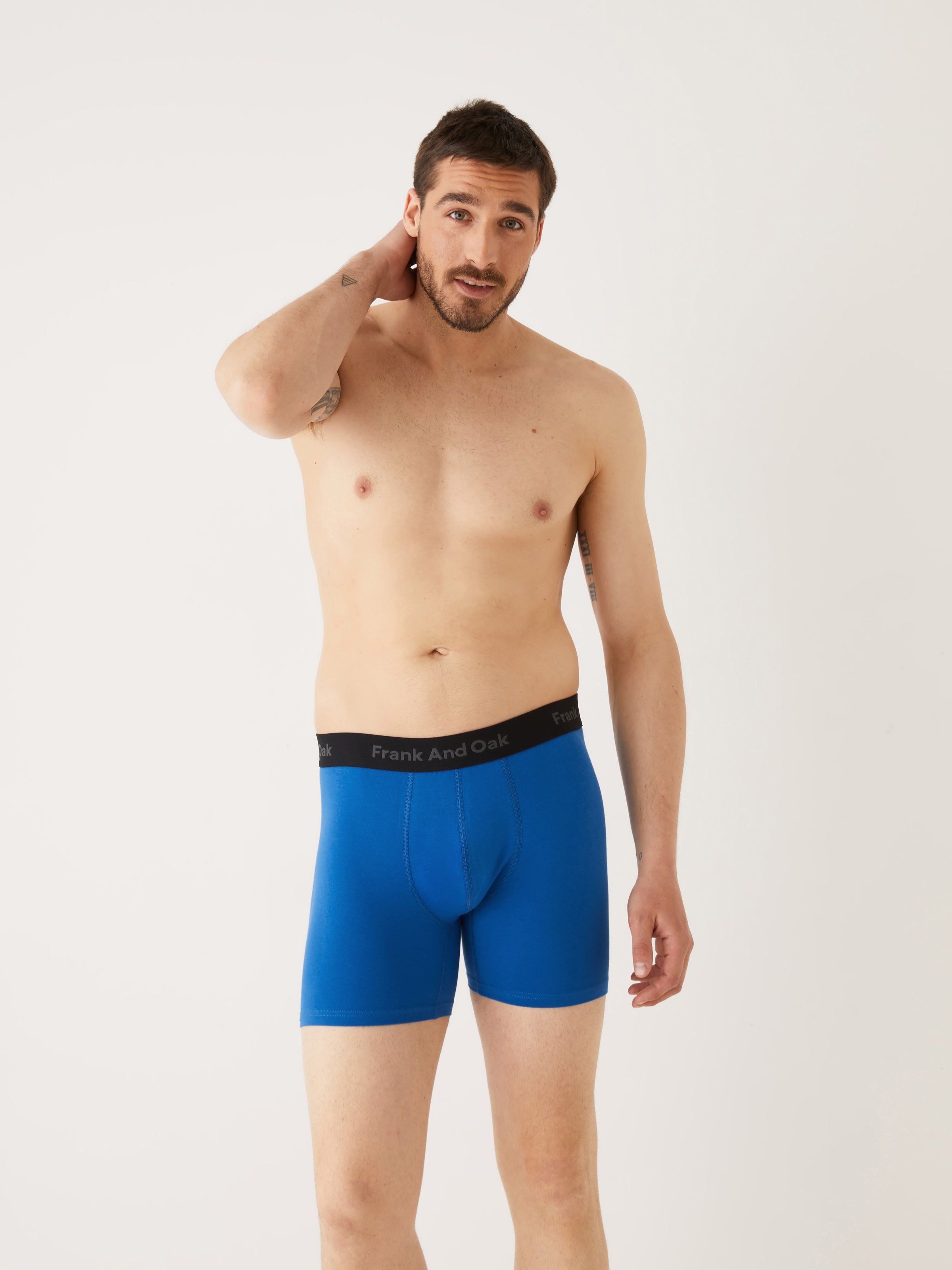 The Boxer Brief in Classic Blue sold by Frank & Oak