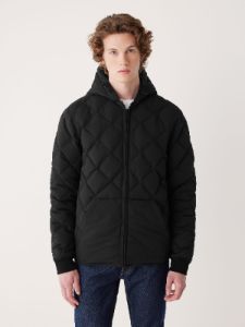 The Skyline Reversible Hooded Jacket in Black sold by Frank & Oak
