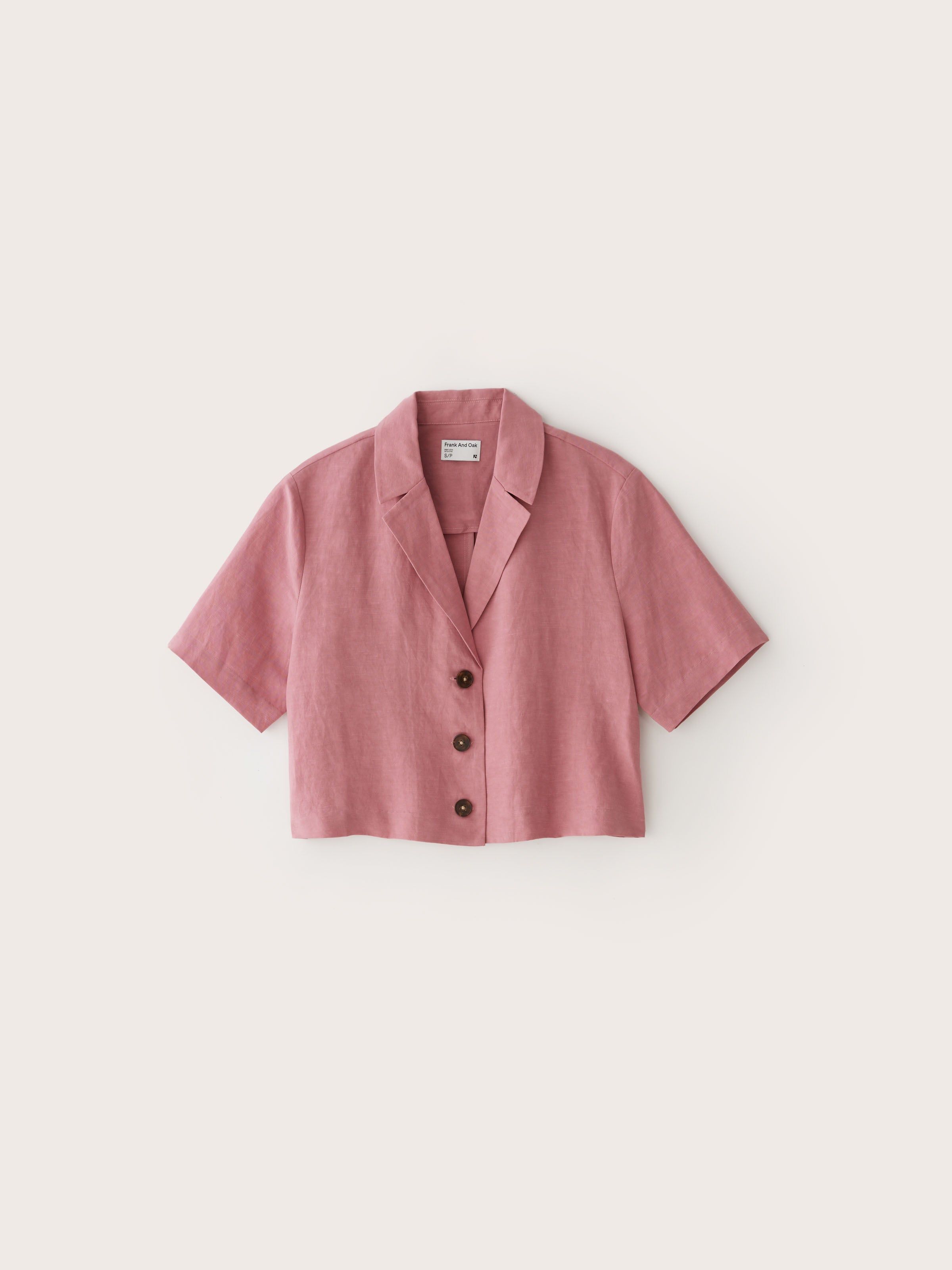 The Cropped Blazer in Faded Rose sold by Frank & Oak product image thumbnail 6