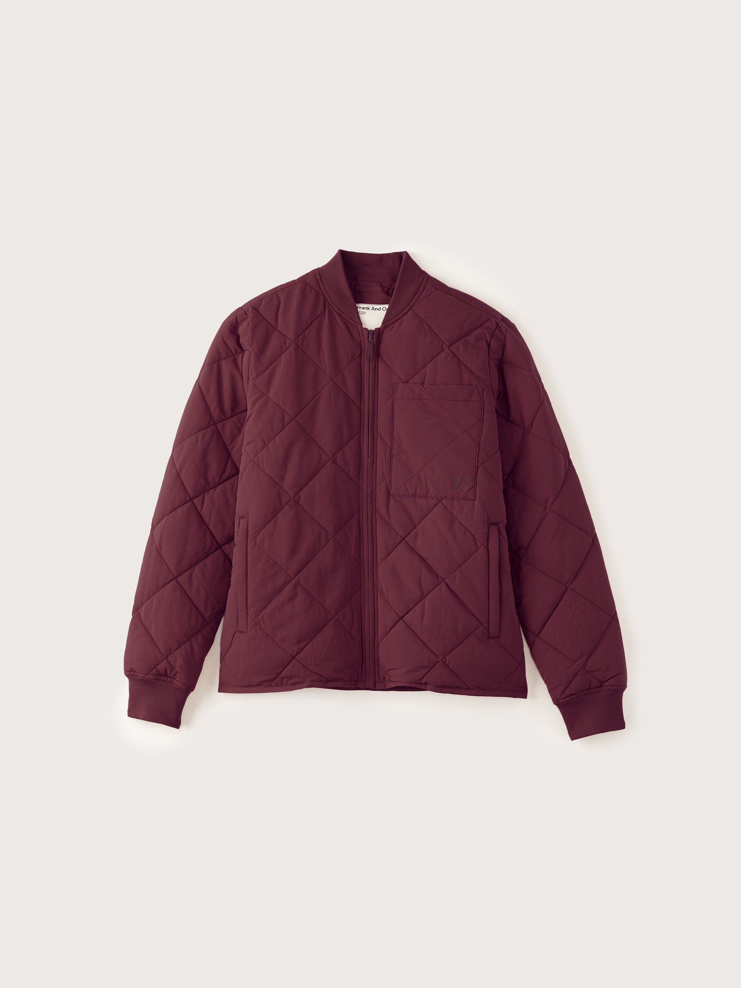 The Skyline Reversible Bomber in Dark Red sold by Frank & Oak product image thumbnail 6