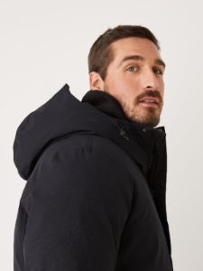 The Capital Parka in Black sold by Frank & Oak