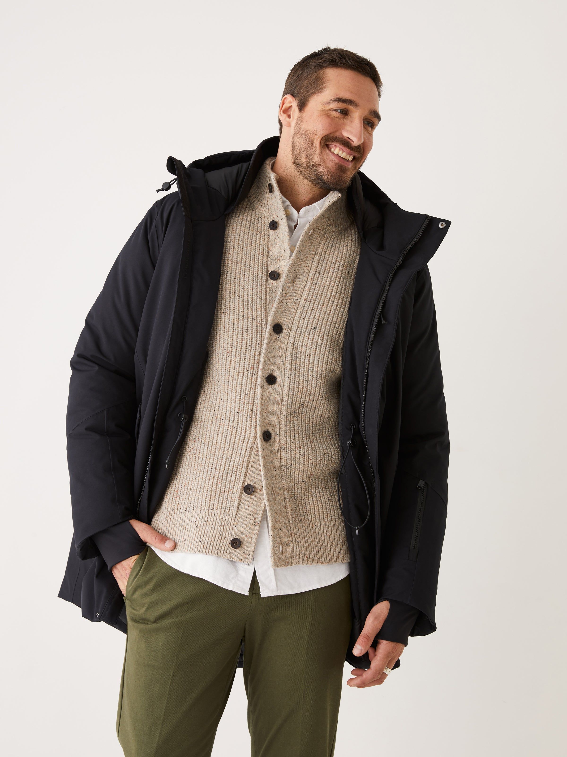 The Capital Parka in Black sold by Frank & Oak