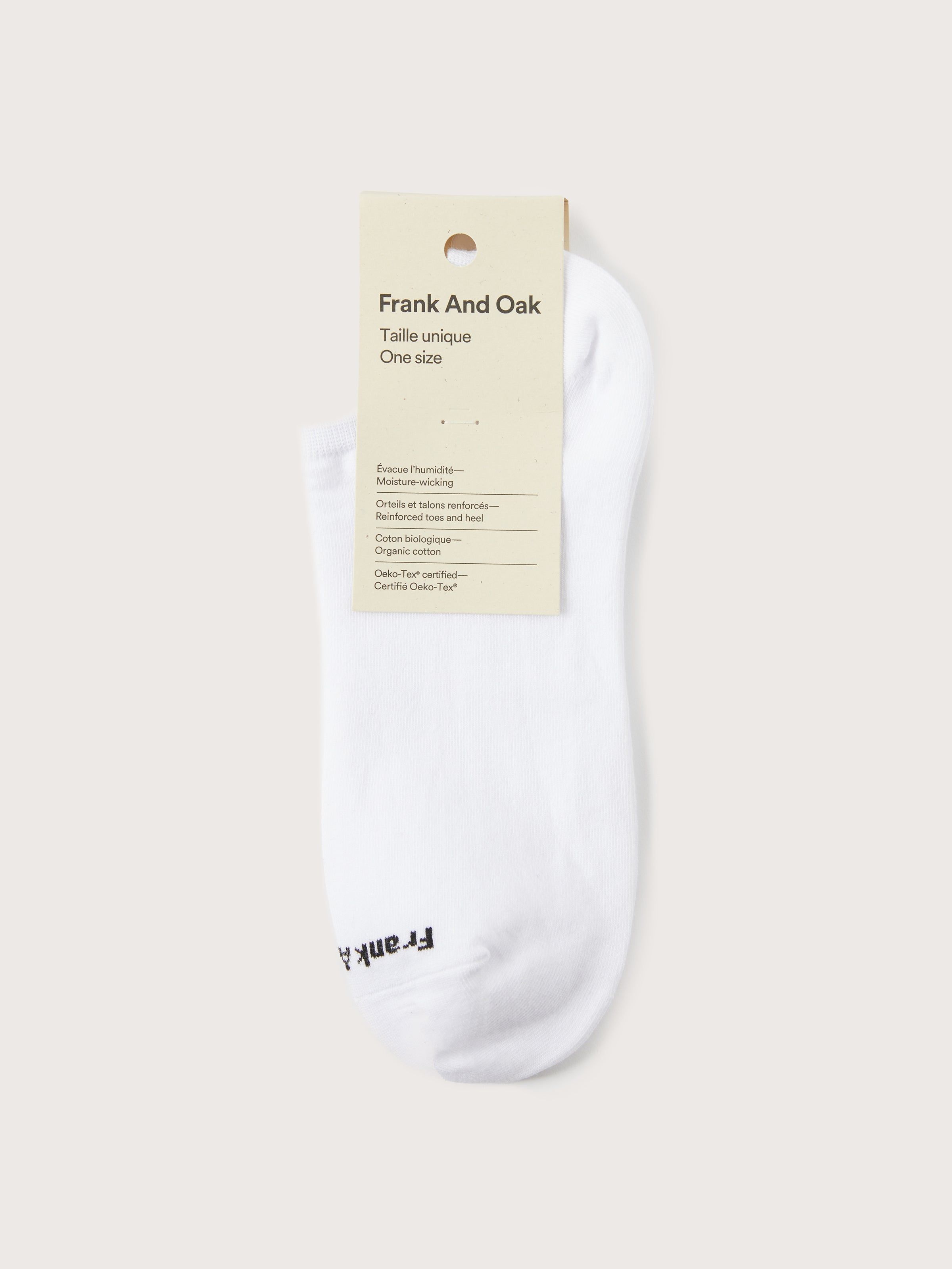 Ankle Length Socks in White sold by Frank & Oak product image thumbnail 2