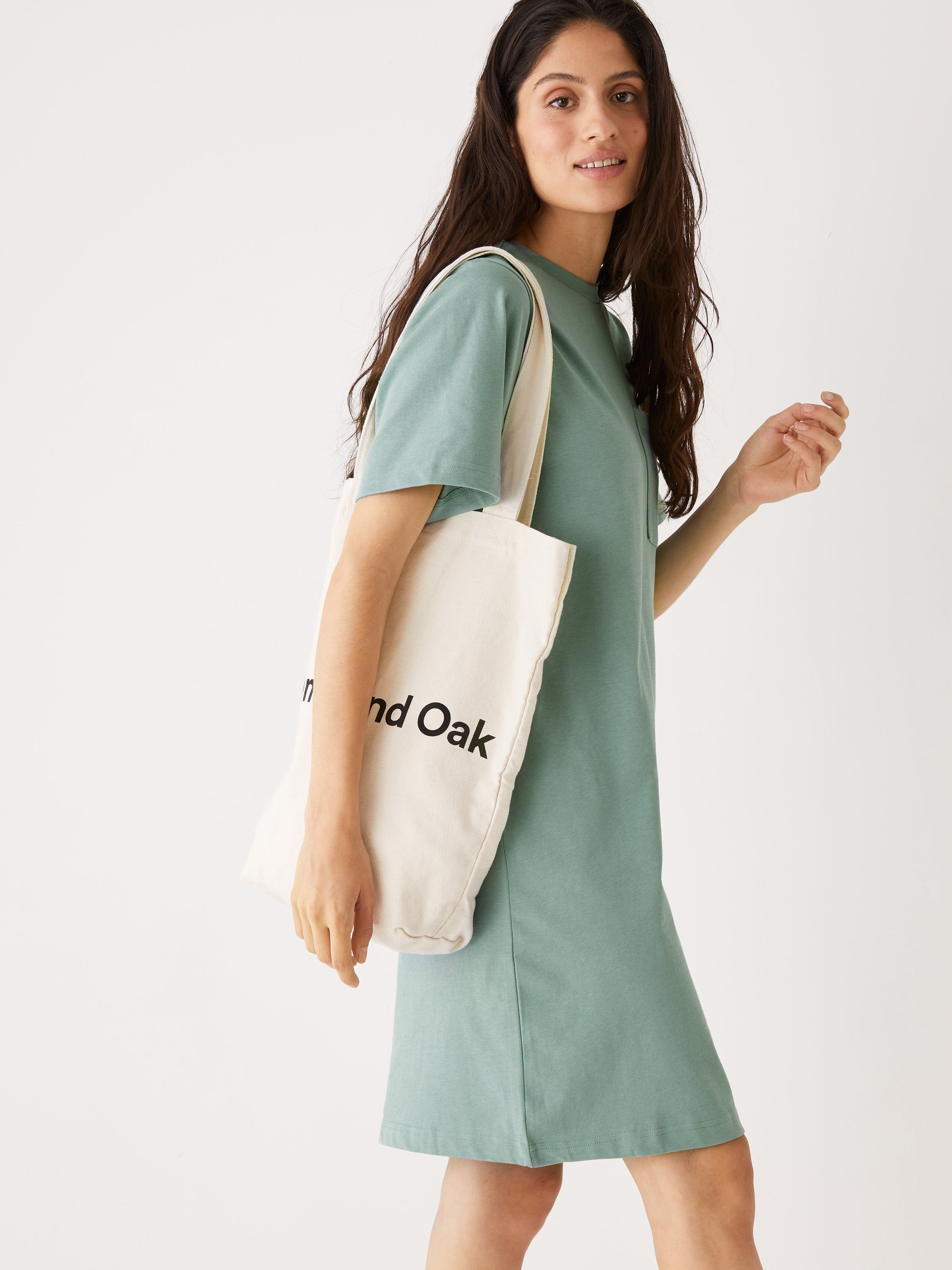 The T-Shirt Dress in Blue sold by Frank & Oak