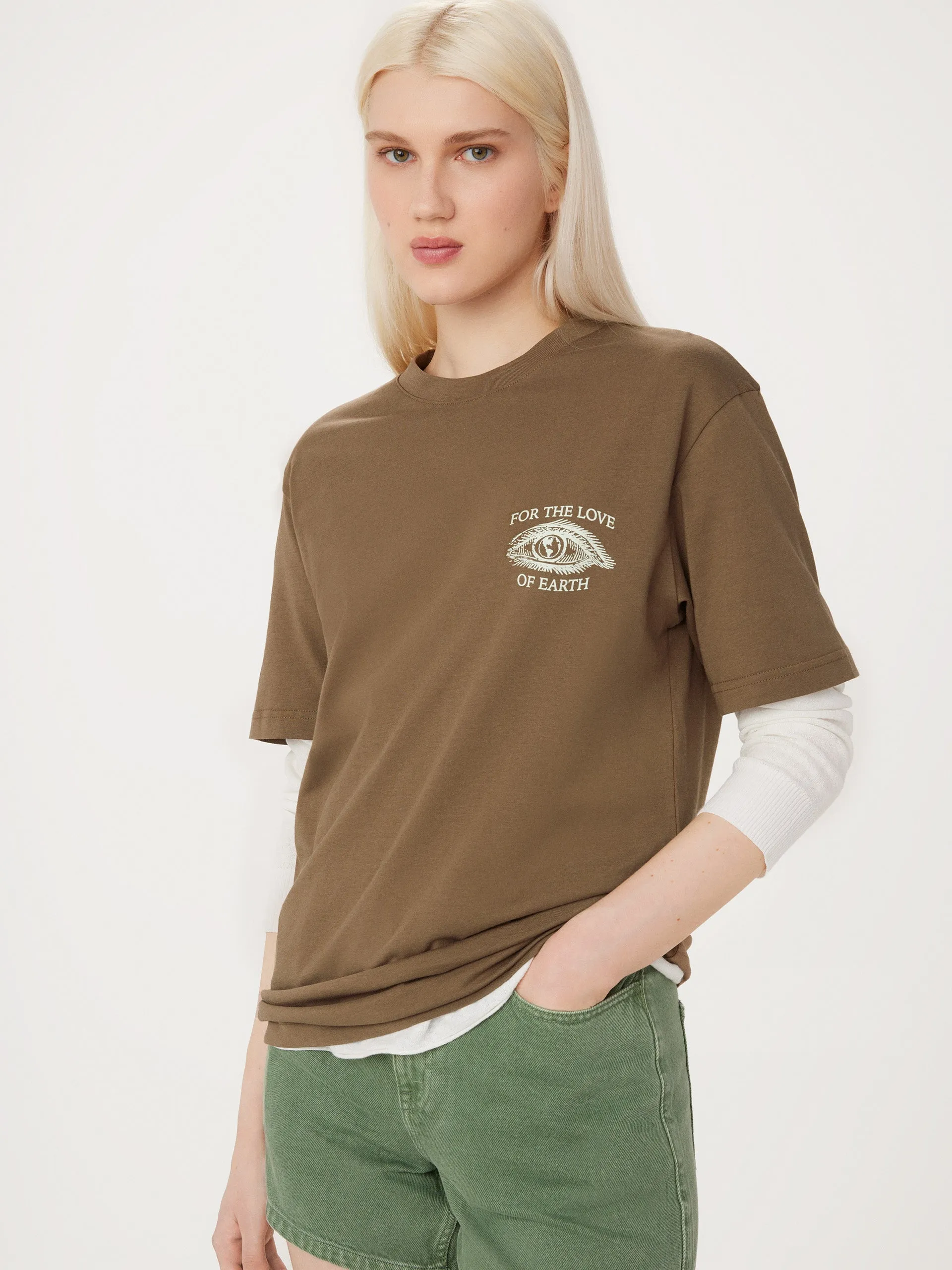 The Earth Day T-Shirt in Umber sold by Frank & Oak product image thumbnail 2