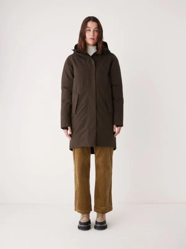 The Capital Parka in Espresso sold by Frank & Oak