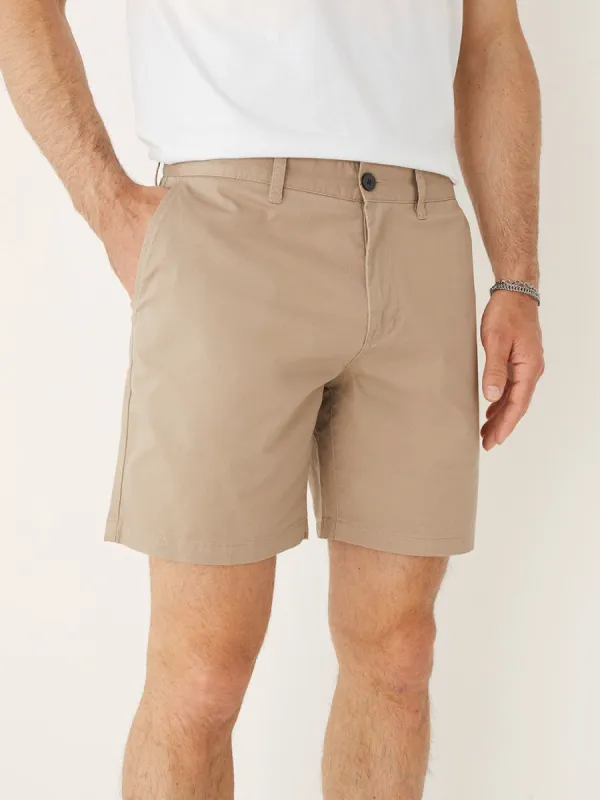 The Brunswick Chino Slim Fit 7in Short in Dune sold by Frank & Oak