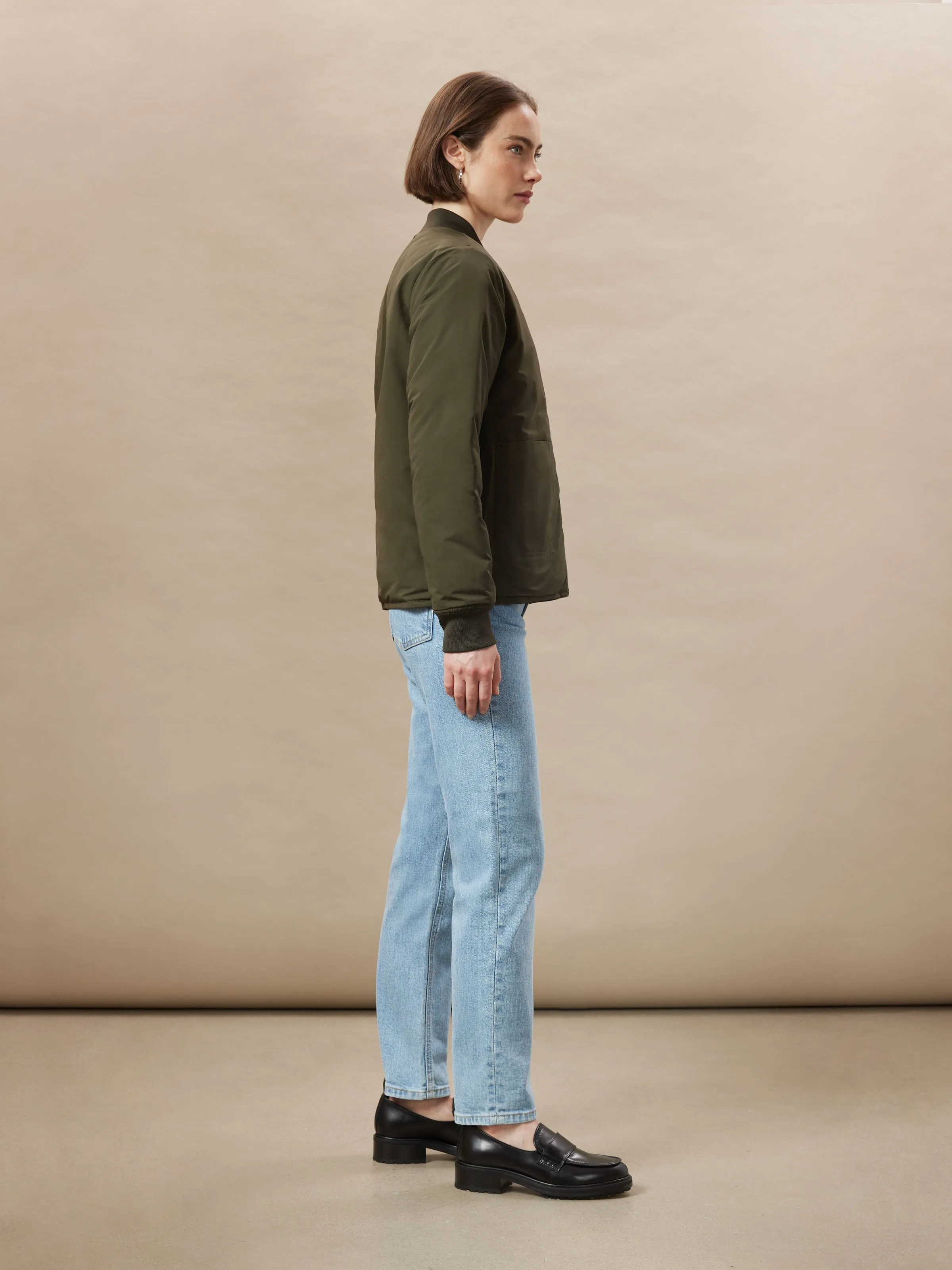 The Skyline Reversible Bomber in Rosin sold by Frank & Oak product image thumbnail 5