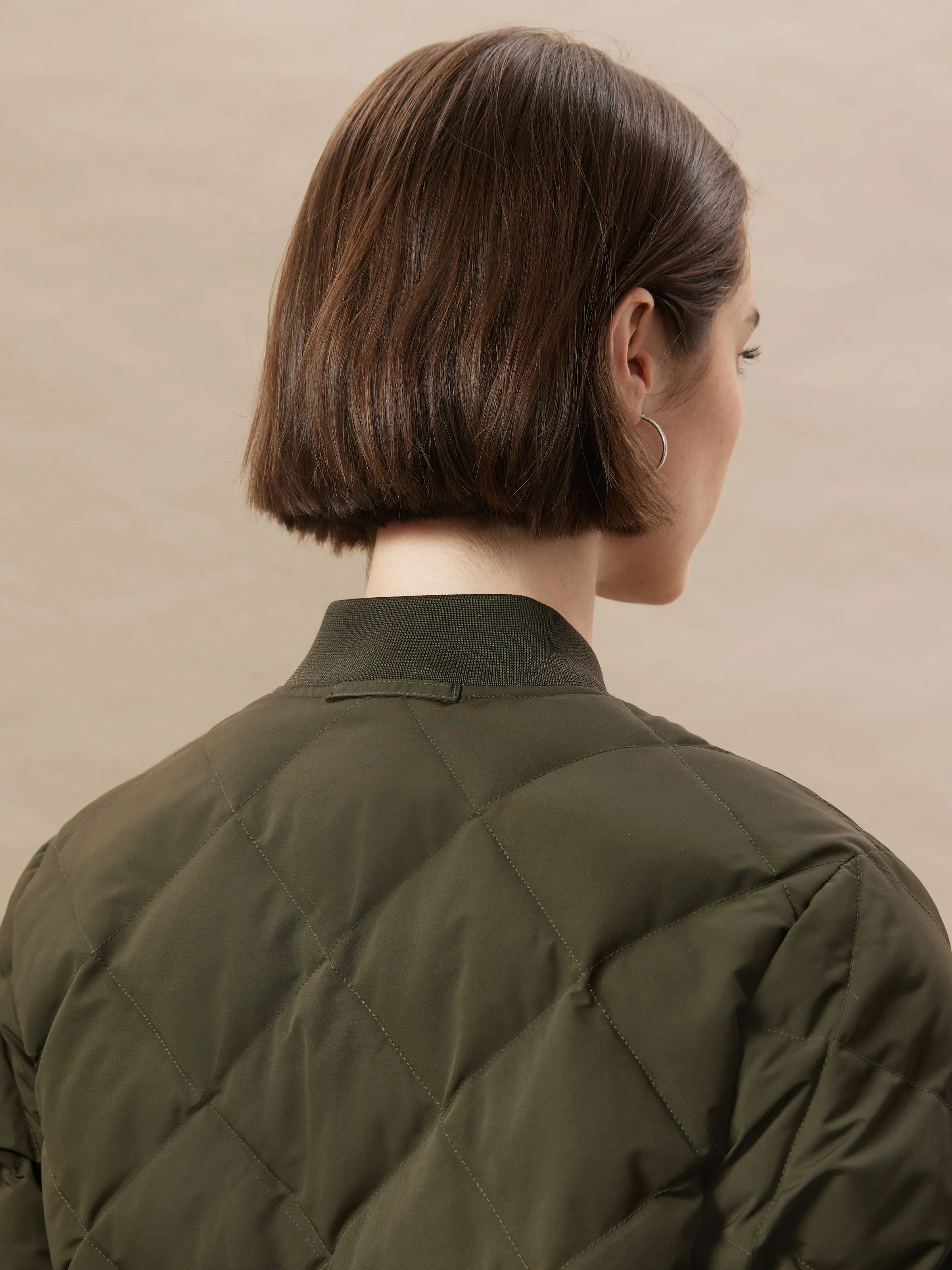 The Skyline Reversible Bomber in Rosin sold by Frank & Oak product image thumbnail 3