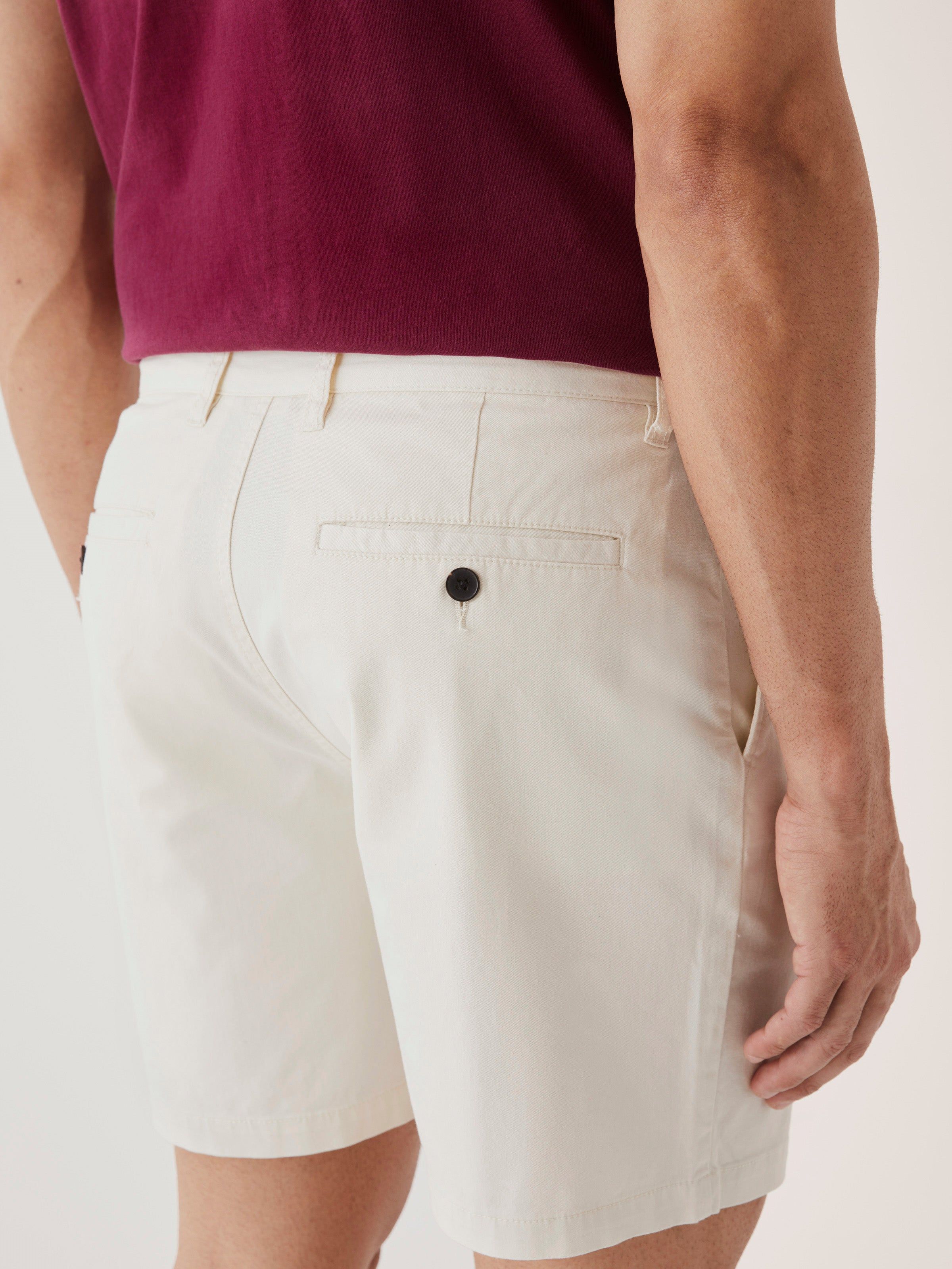 The Brunswick Chino Slim Fit 7in Short in Ivory Cream sold by Frank & Oak product image thumbnail 4