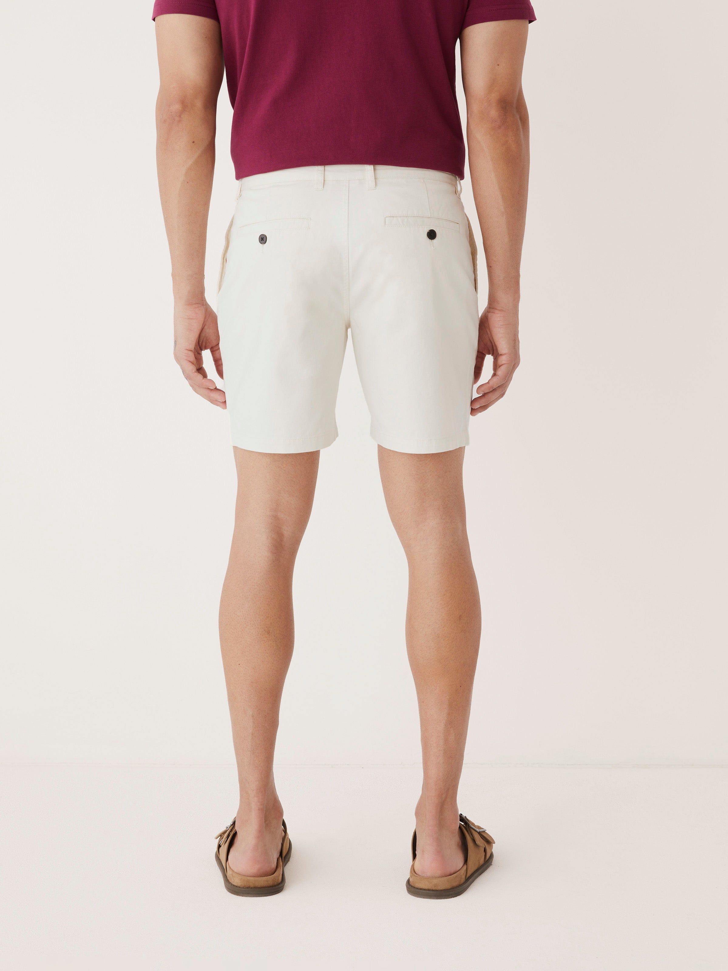 The Brunswick Chino Slim Fit 7in Short in Ivory Cream sold by Frank & Oak product image thumbnail 3