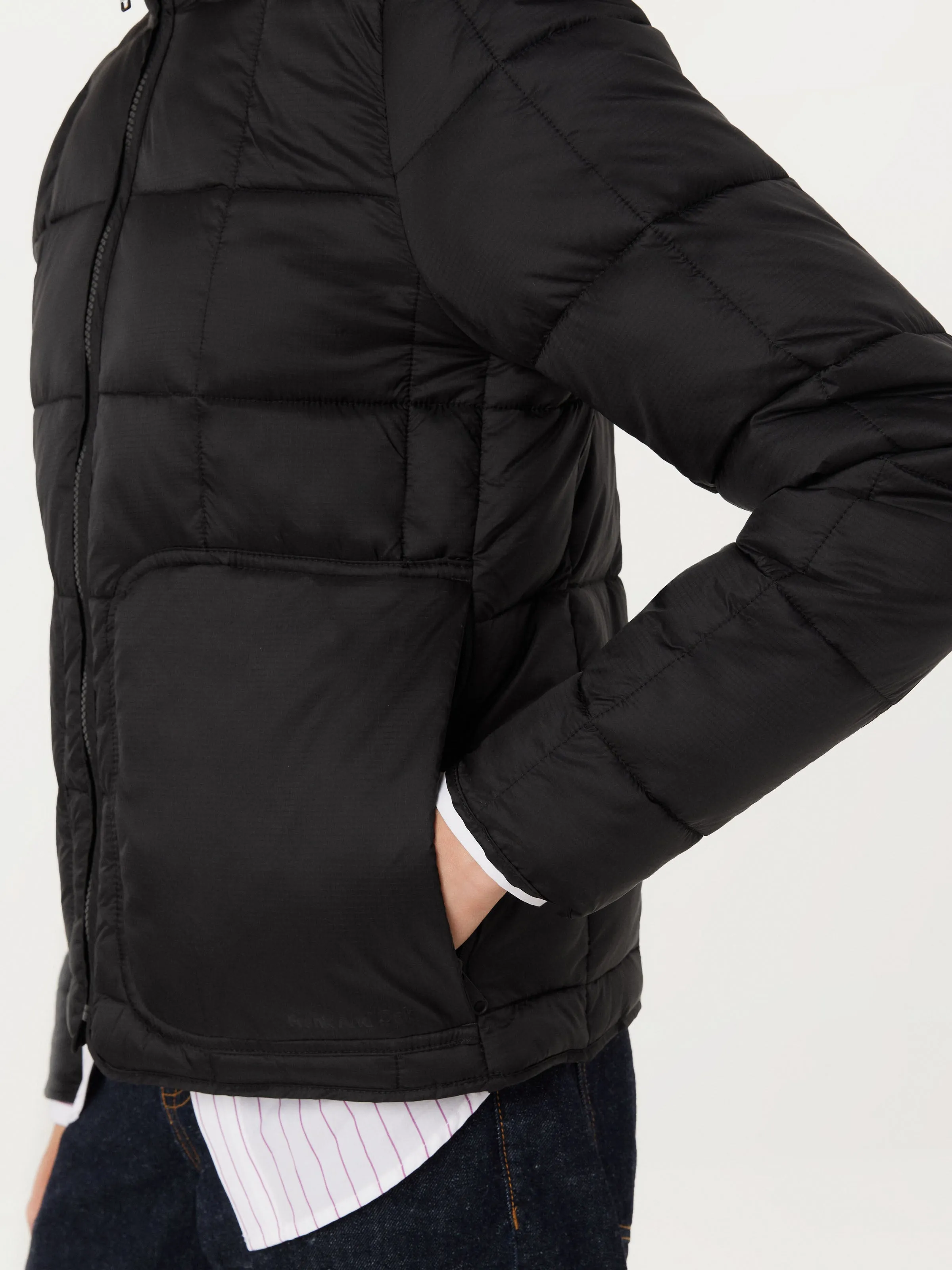 The Aero Packable Puffer Jacket in Black sold by Frank & Oak product image thumbnail 3