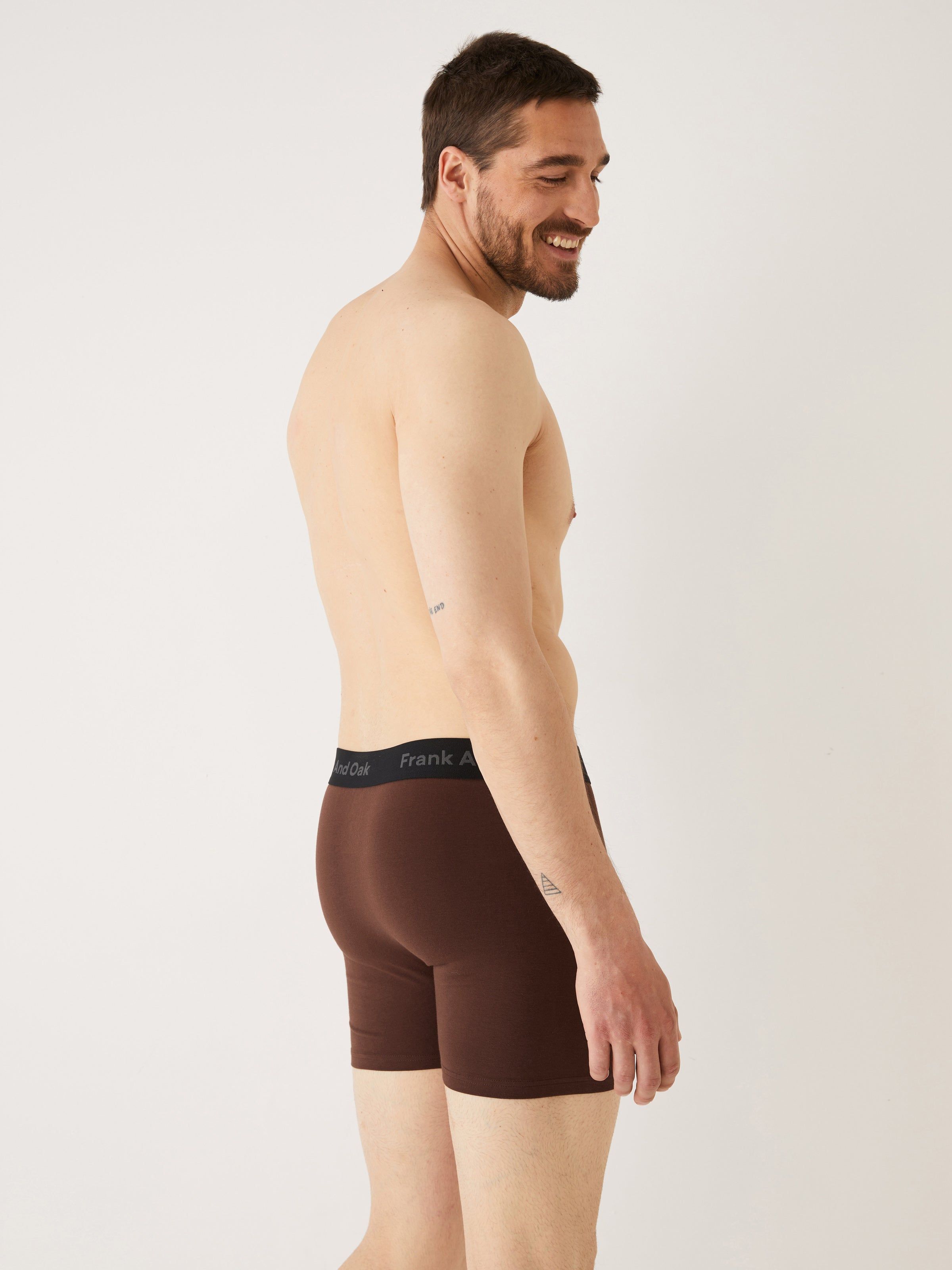The Boxer Brief in Dark Coffee sold by Frank & Oak product image thumbnail 3