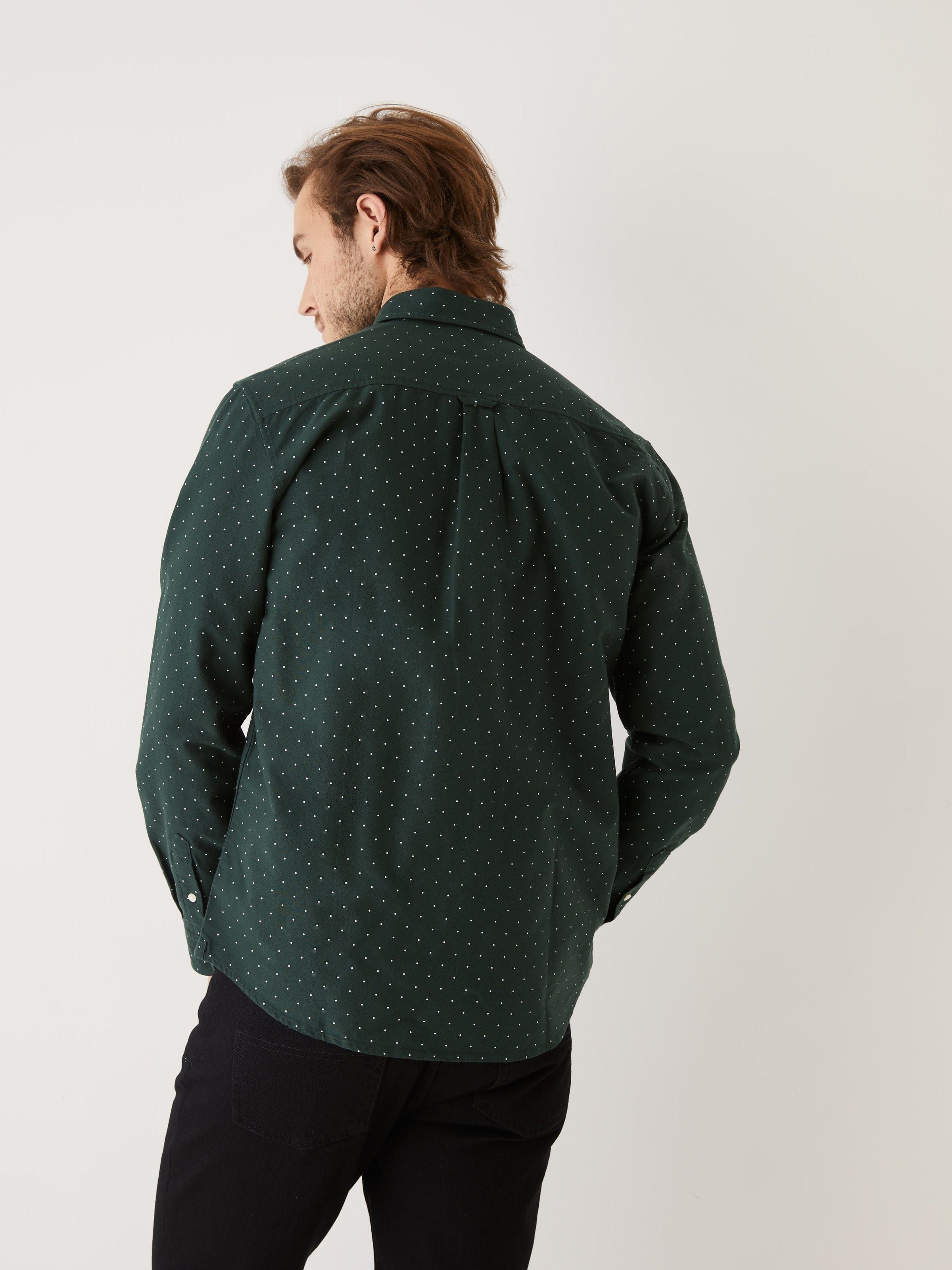 The Dotted Jasper Oxford Shirt in Pine Grove sold by Frank & Oak product image thumbnail 4