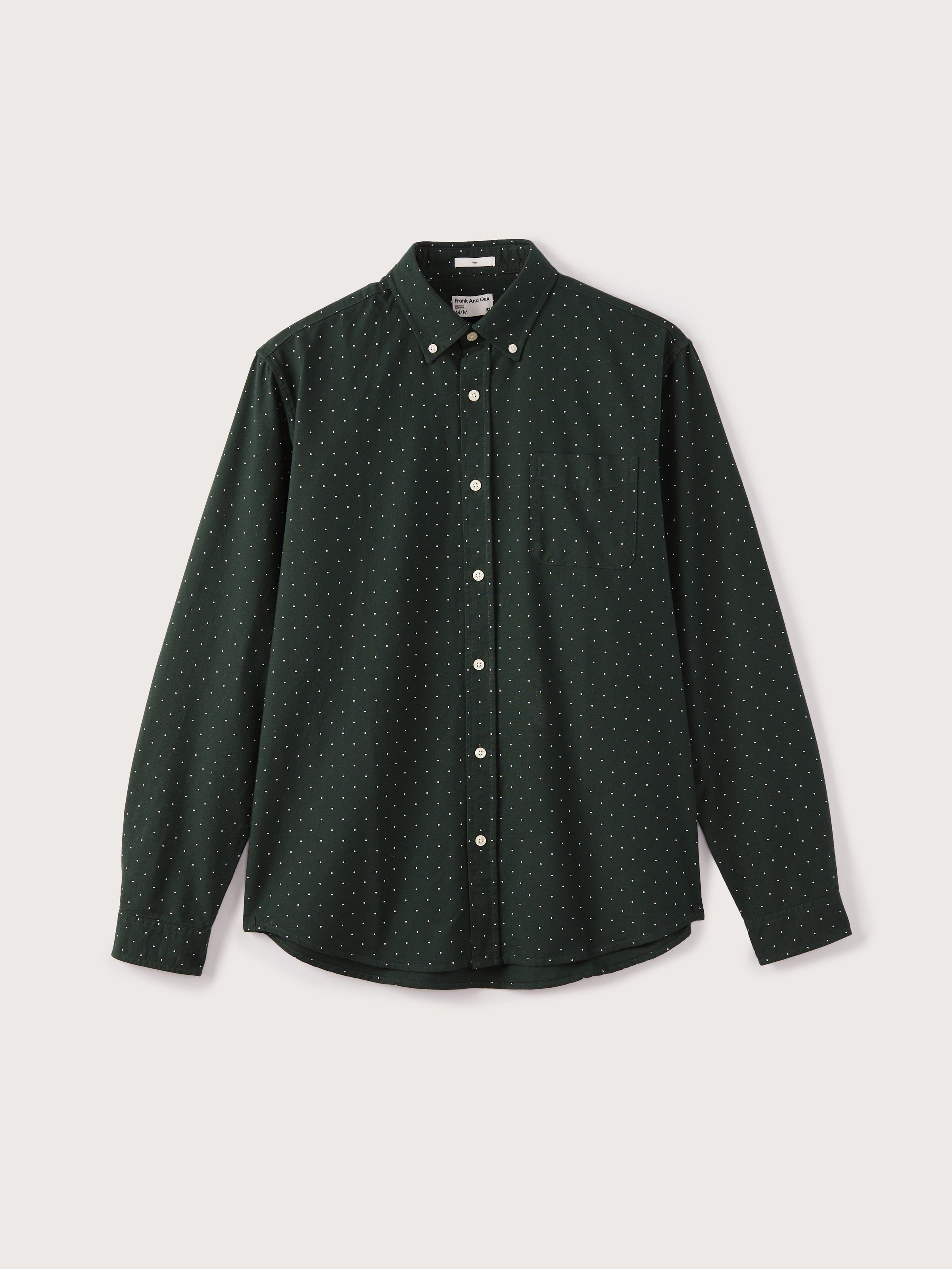 The Dotted Jasper Oxford Shirt in Pine Grove sold by Frank & Oak product image thumbnail 5
