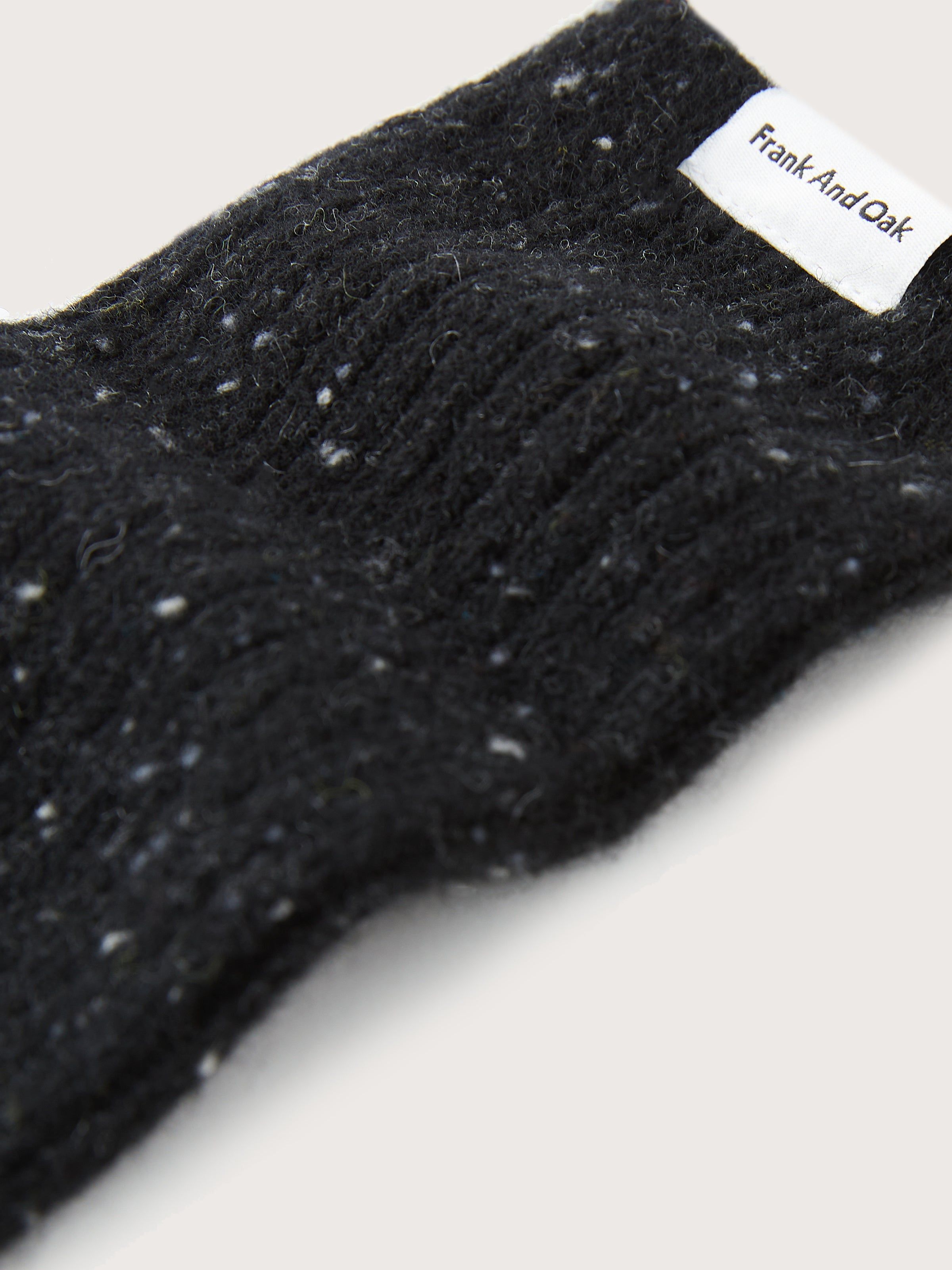 The Chunky Donegal Winter Socks in Black sold by Frank & Oak product image thumbnail 2