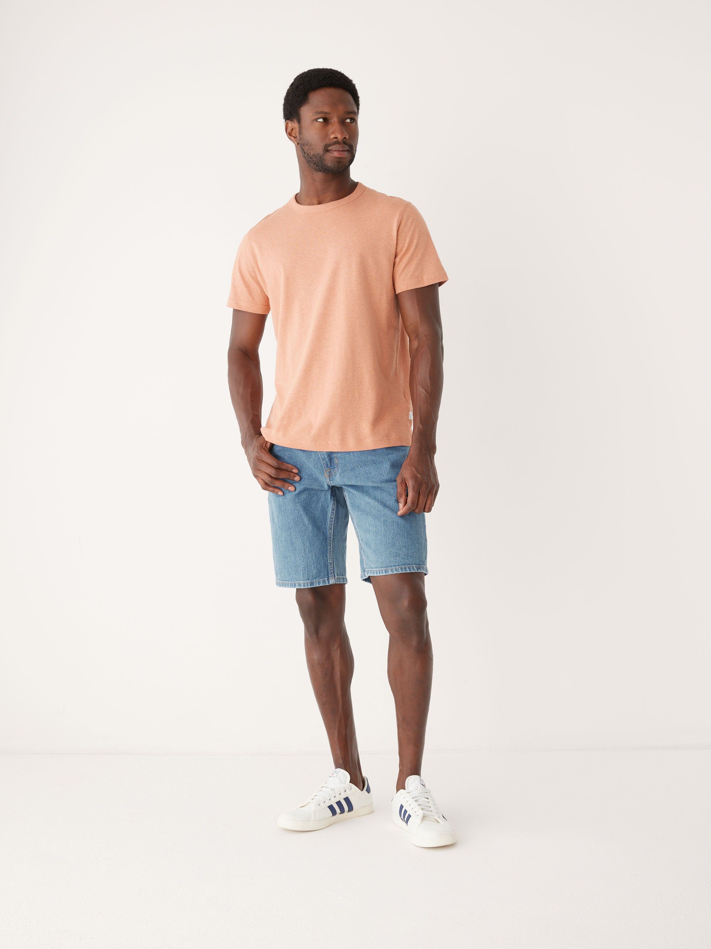 The Adam Slim Fit 10in Short in Light Blue sold by Frank & Oak product image thumbnail 4