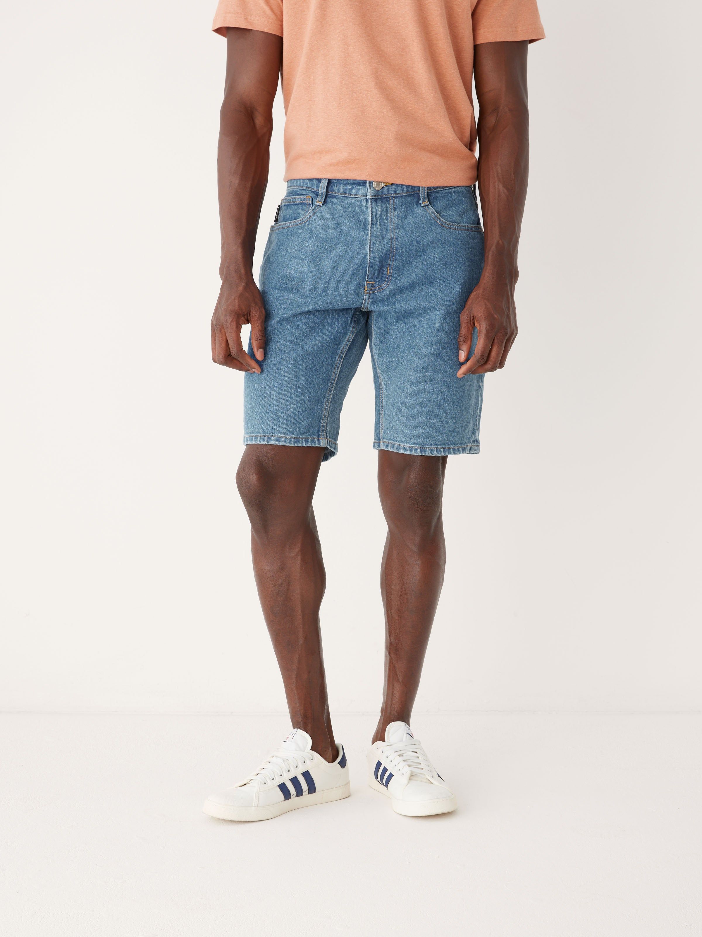 The Adam Slim Fit 10in Short in Light Blue sold by Frank & Oak product image thumbnail 2
