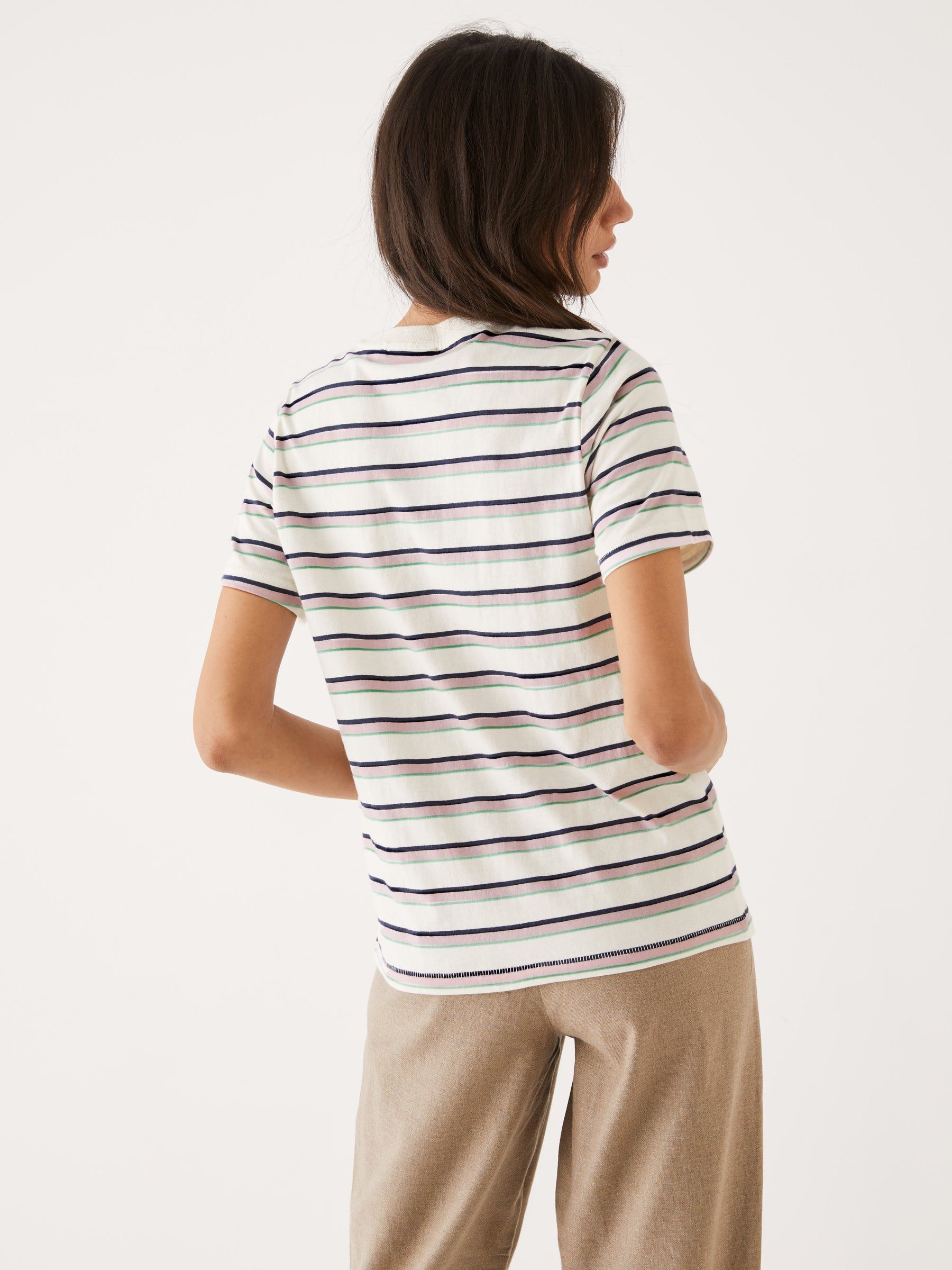 The Striped Essential T-Shirt in Beige sold by Frank & Oak product image thumbnail 2