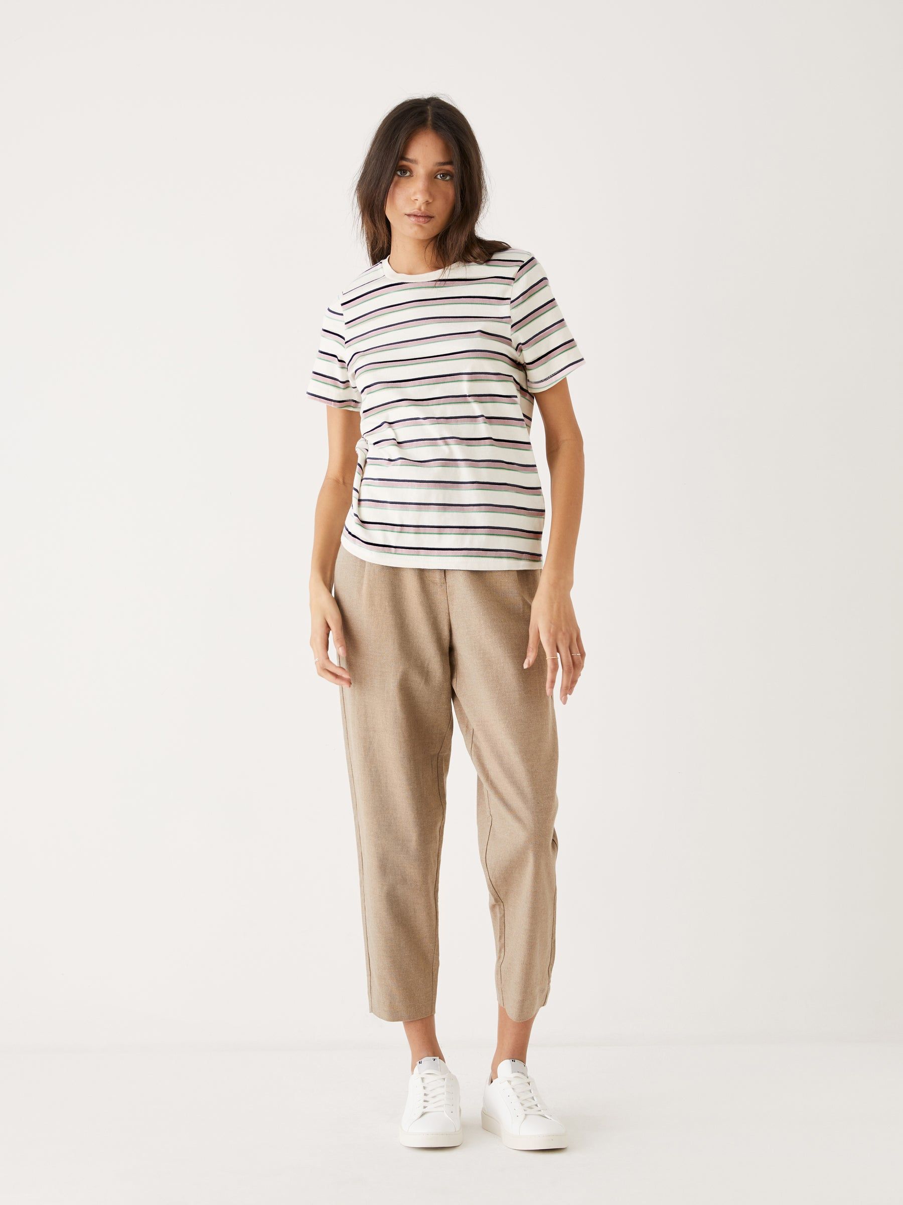 The Striped Essential T-Shirt in Beige sold by Frank & Oak product image thumbnail 3