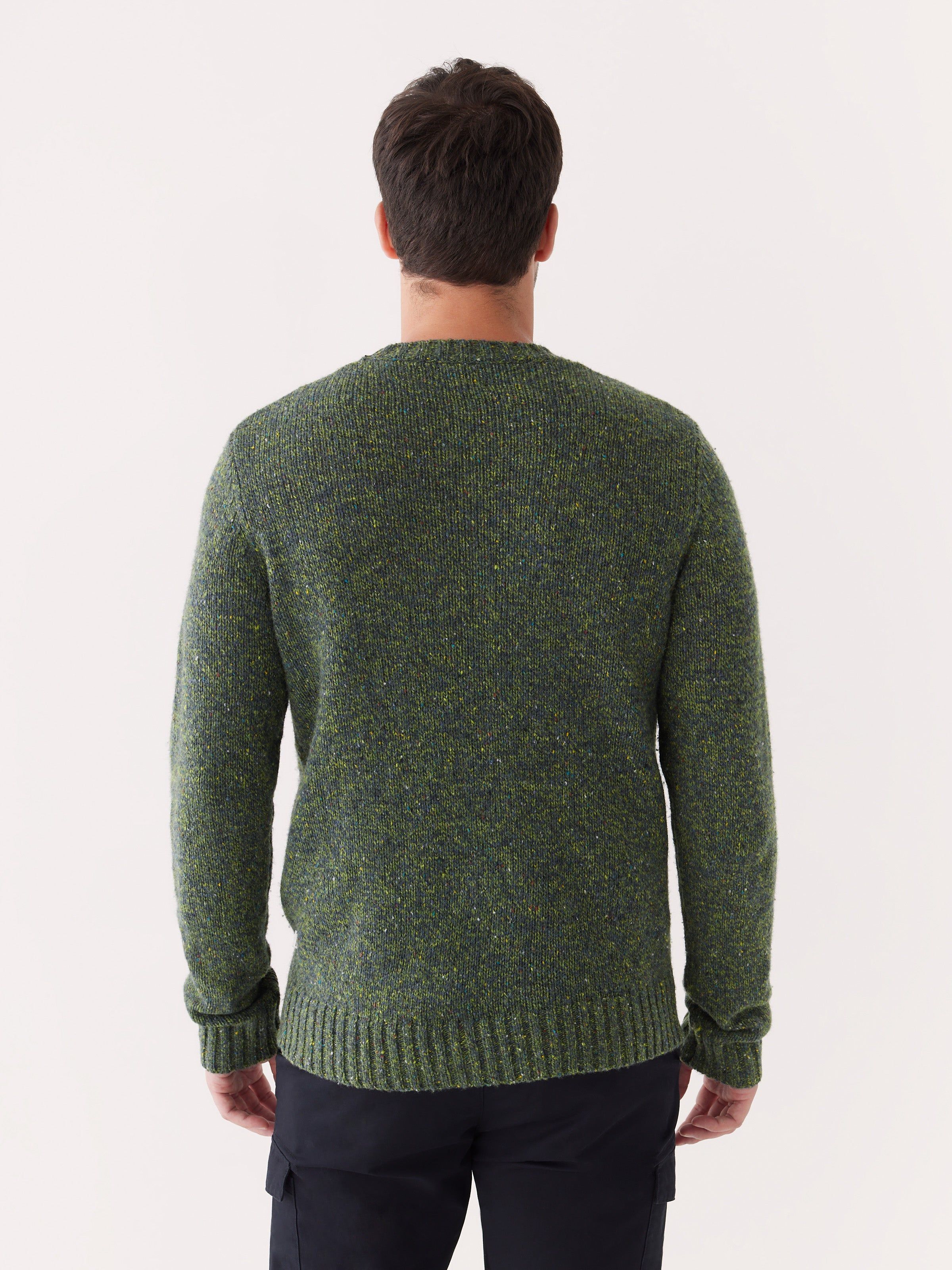 The Donegal Crewneck Sweater in Emerald Green sold by Frank & Oak product image thumbnail 3