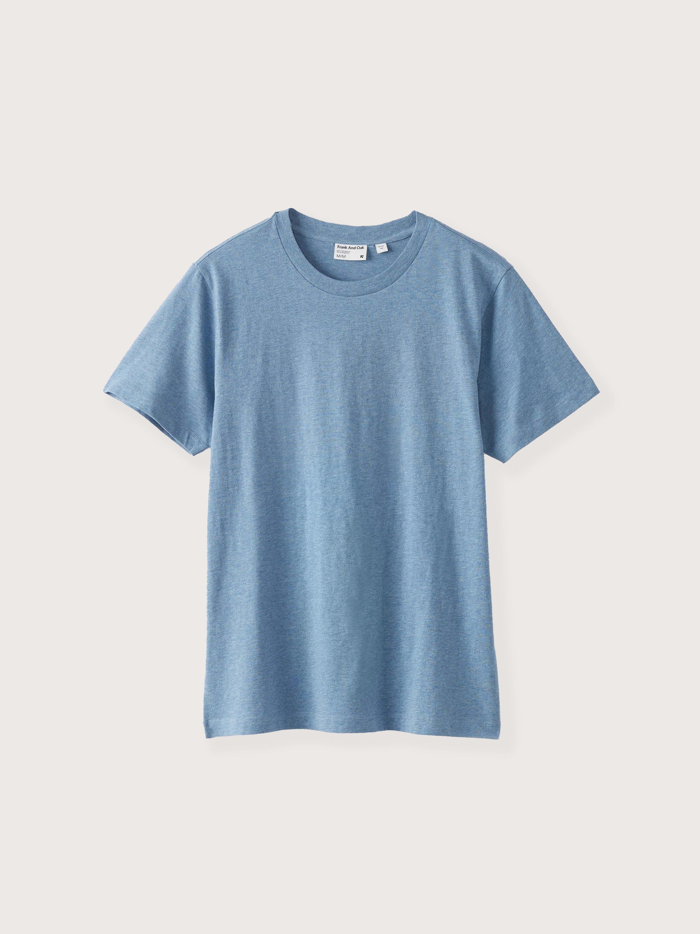 The Slim Fit Essential T-Shirt in Coronet blue sold by Frank & Oak product image thumbnail 5