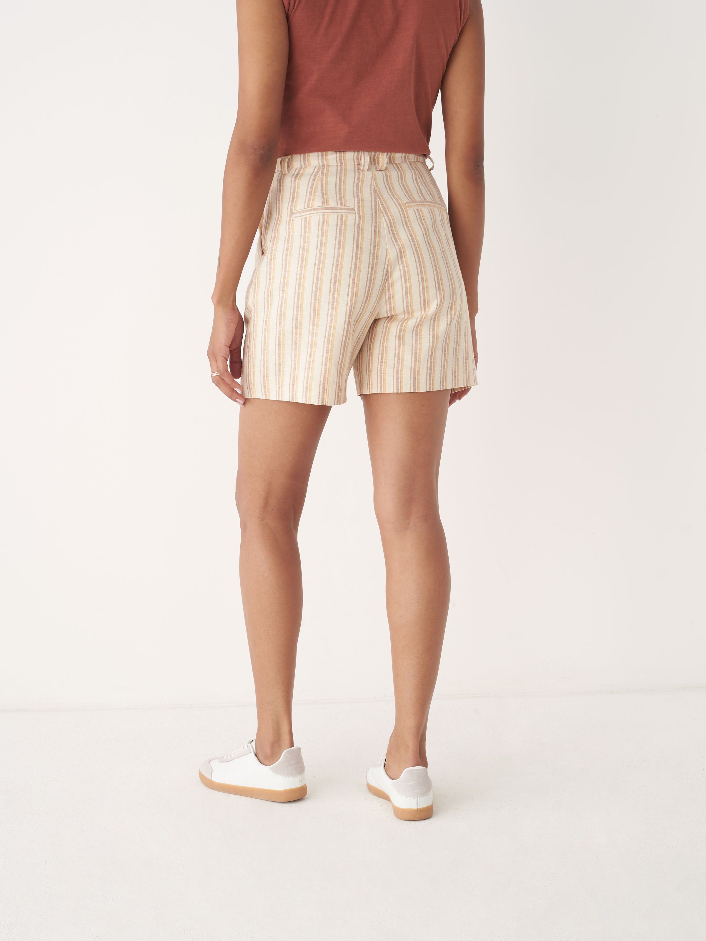 The Amelia Striped short in Honey sold by Frank & Oak product image thumbnail 3