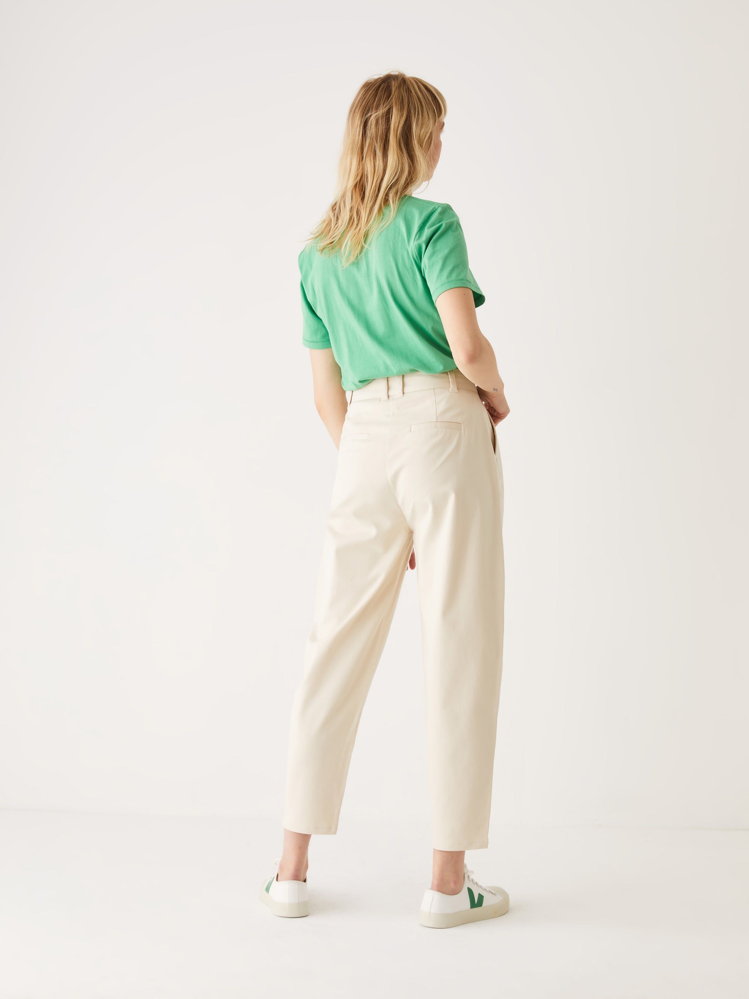 The Amelia Balloon Fit Pant in Beige sold by Frank & Oak product image thumbnail 4