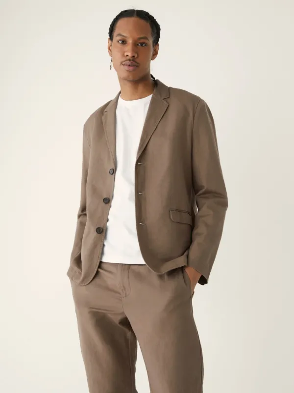 The 3-Button Blazer in Beige sold by Frank & Oak
