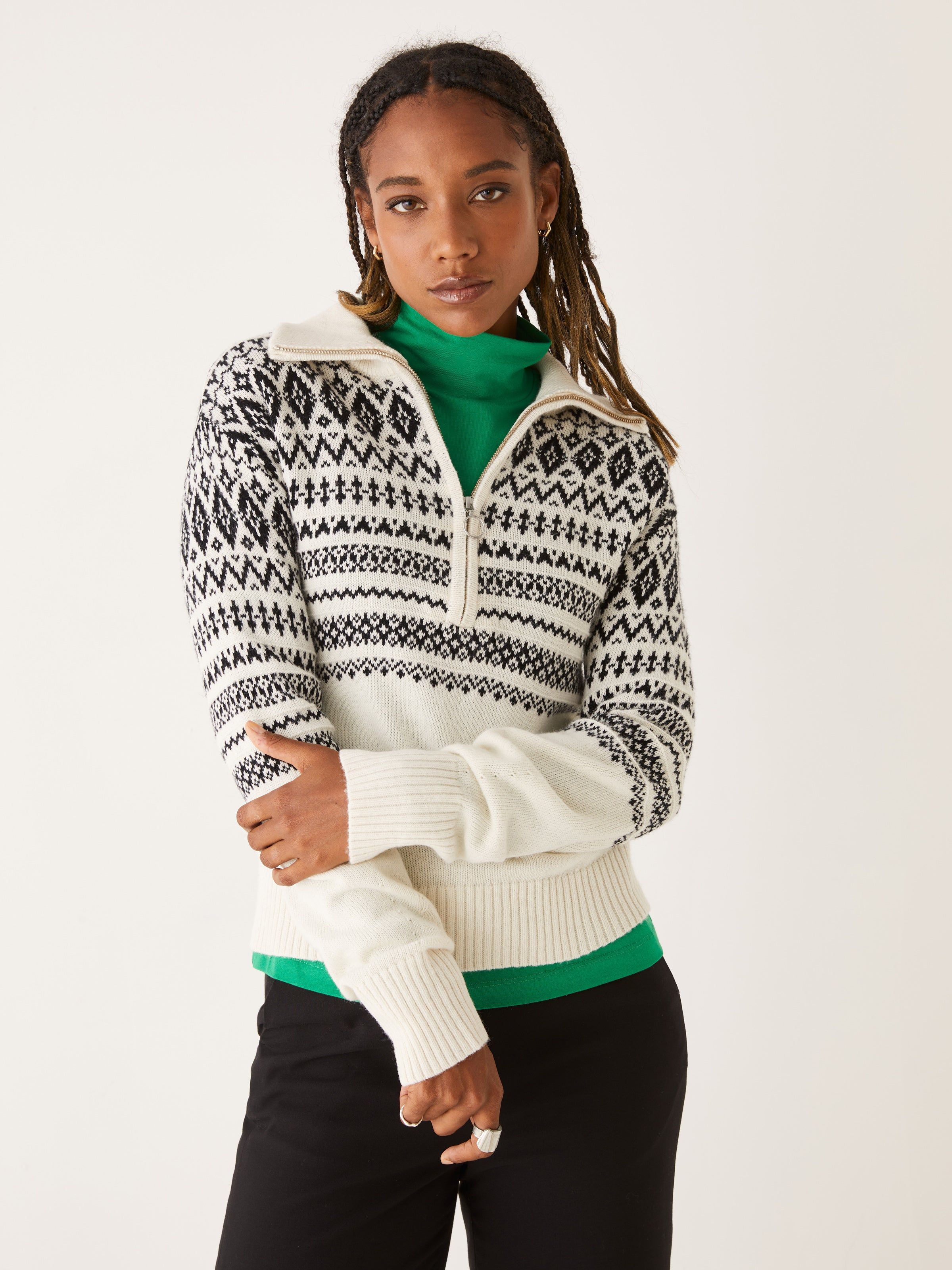 The Fair Isle Sweater in Beige sold by Frank & Oak product image thumbnail 4