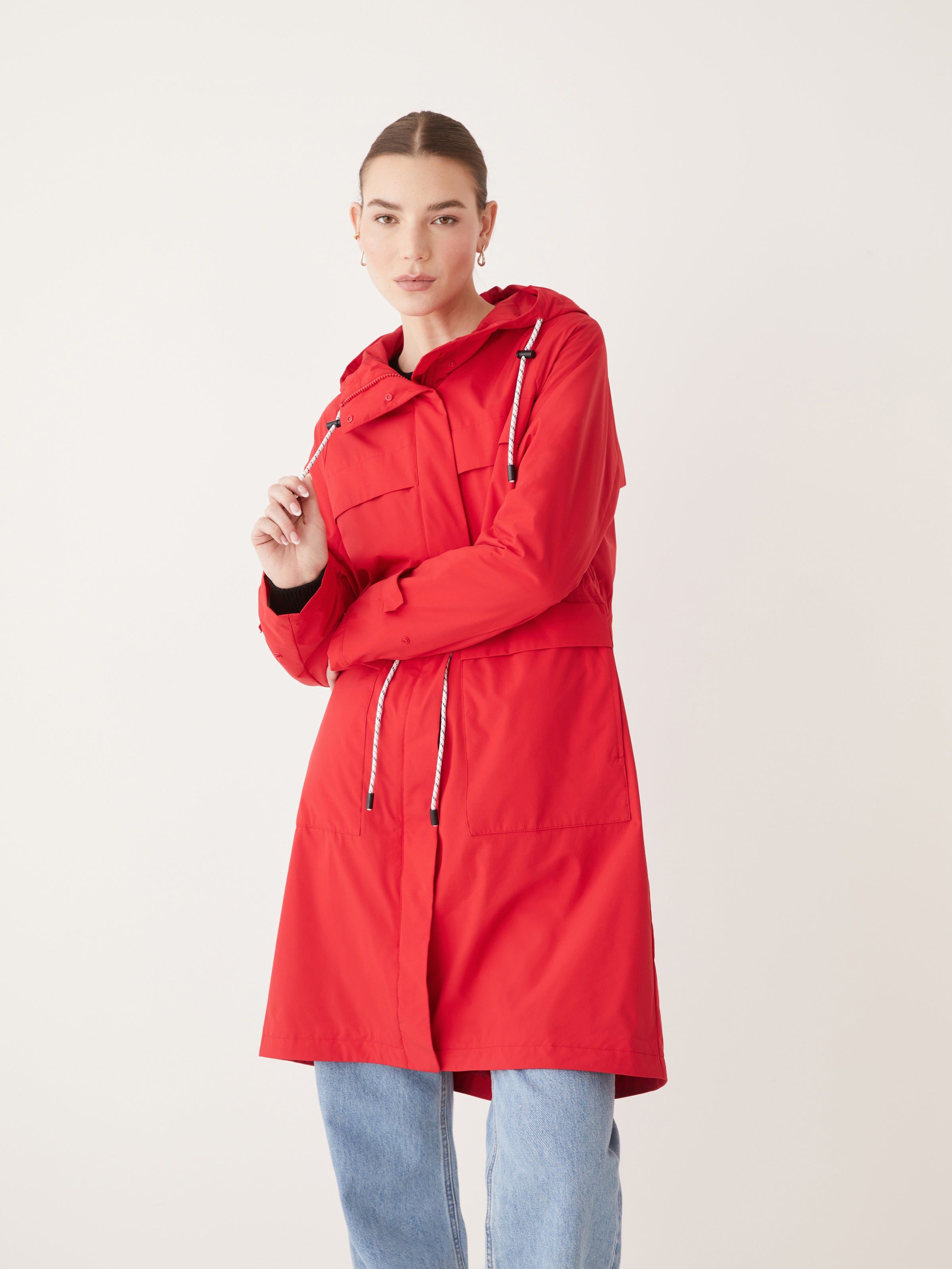 The Stanley Rain Jacket in Red sold by Frank & Oak product image thumbnail 4