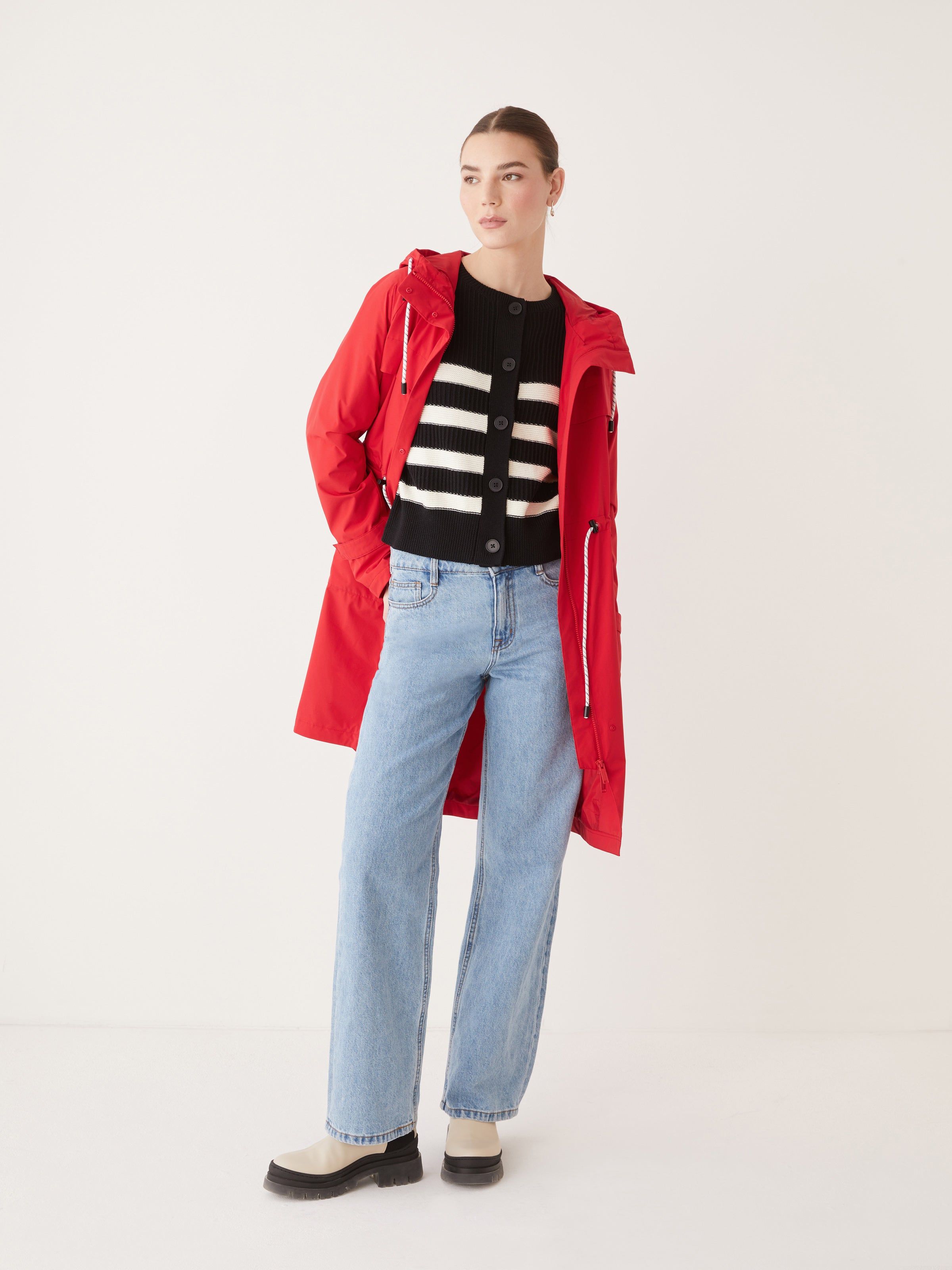 The Stanley Rain Jacket in Red sold by Frank & Oak product image thumbnail 7