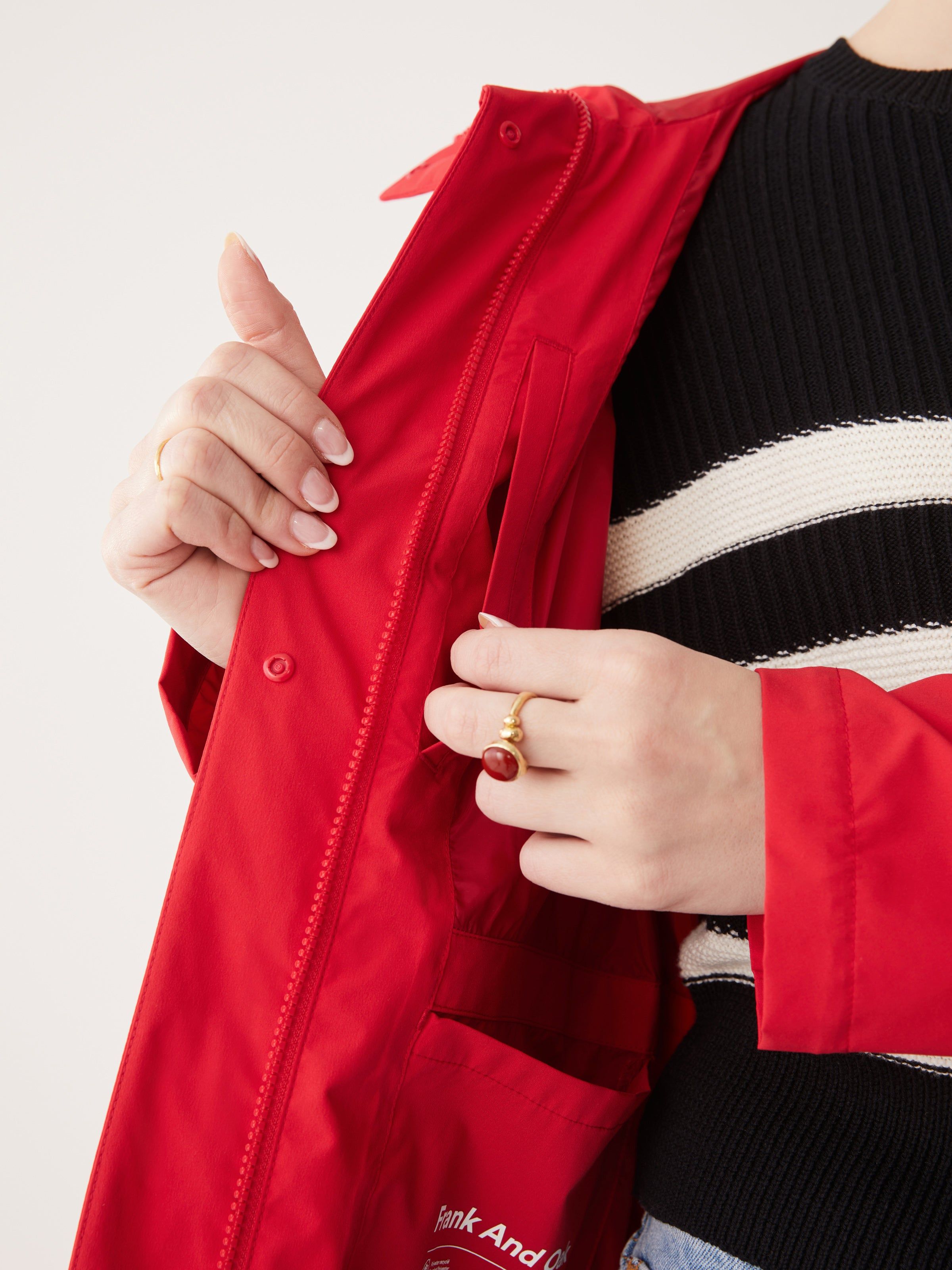 The Stanley Rain Jacket in Red sold by Frank & Oak product image thumbnail 10