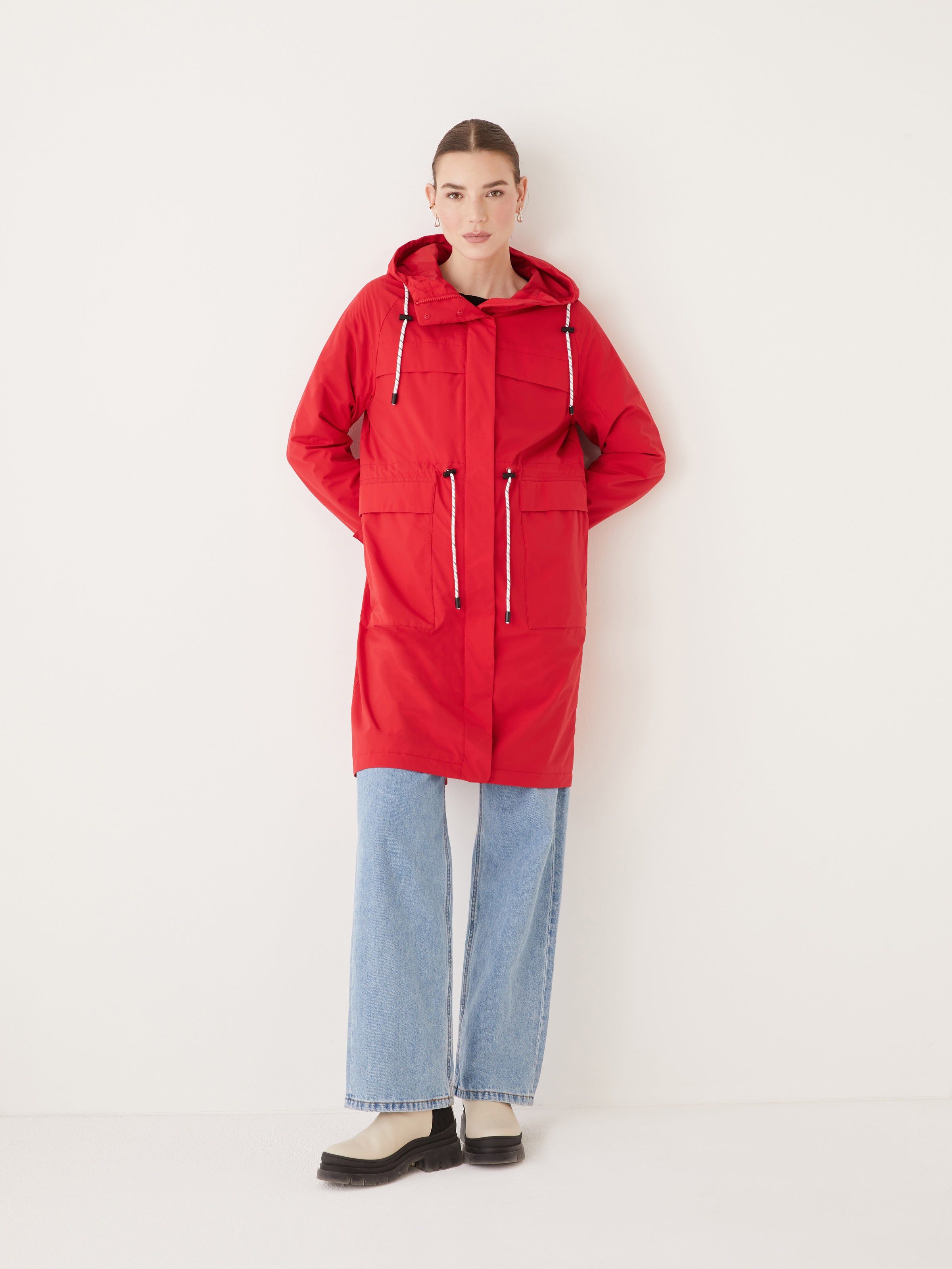 The Stanley Rain Jacket in Red sold by Frank & Oak product image thumbnail 2