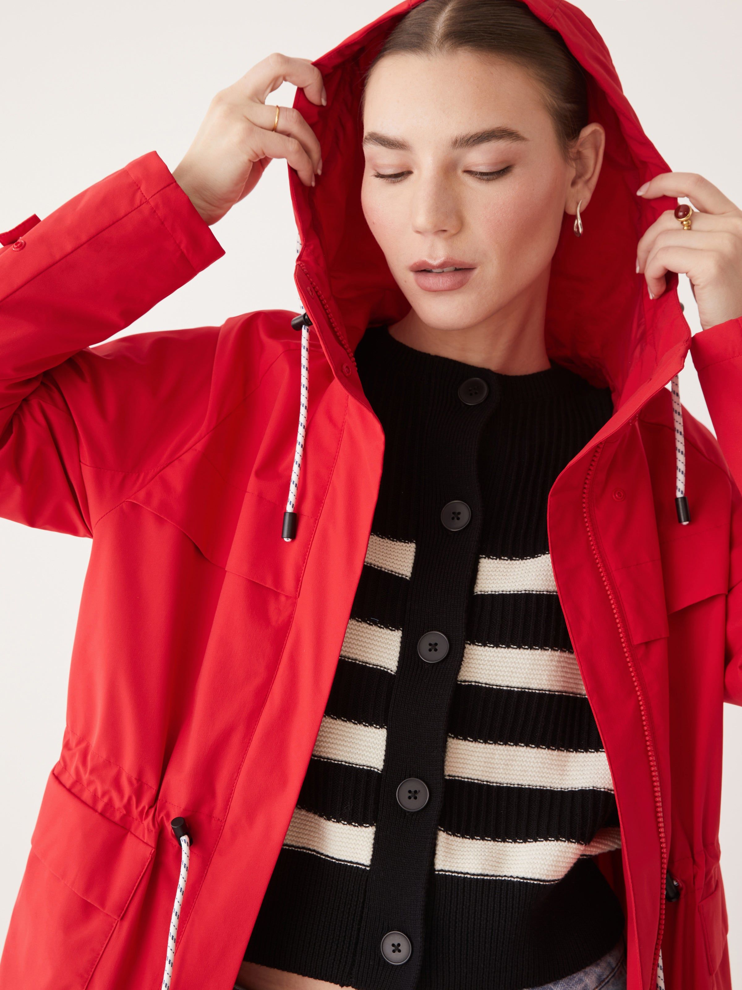 The Stanley Rain Jacket in Red sold by Frank & Oak product image thumbnail 8