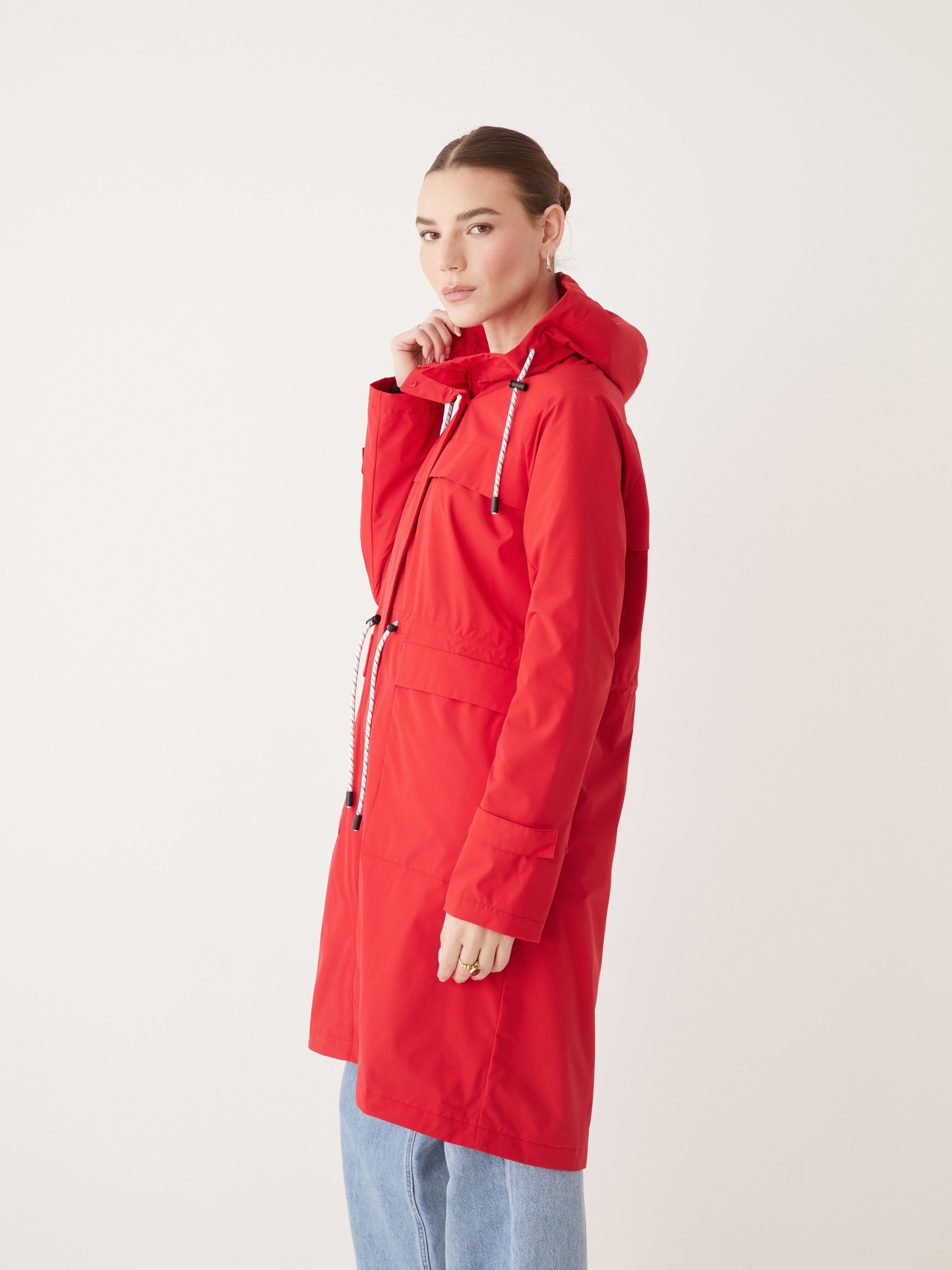 The Stanley Rain Jacket in Red sold by Frank & Oak product image thumbnail 5