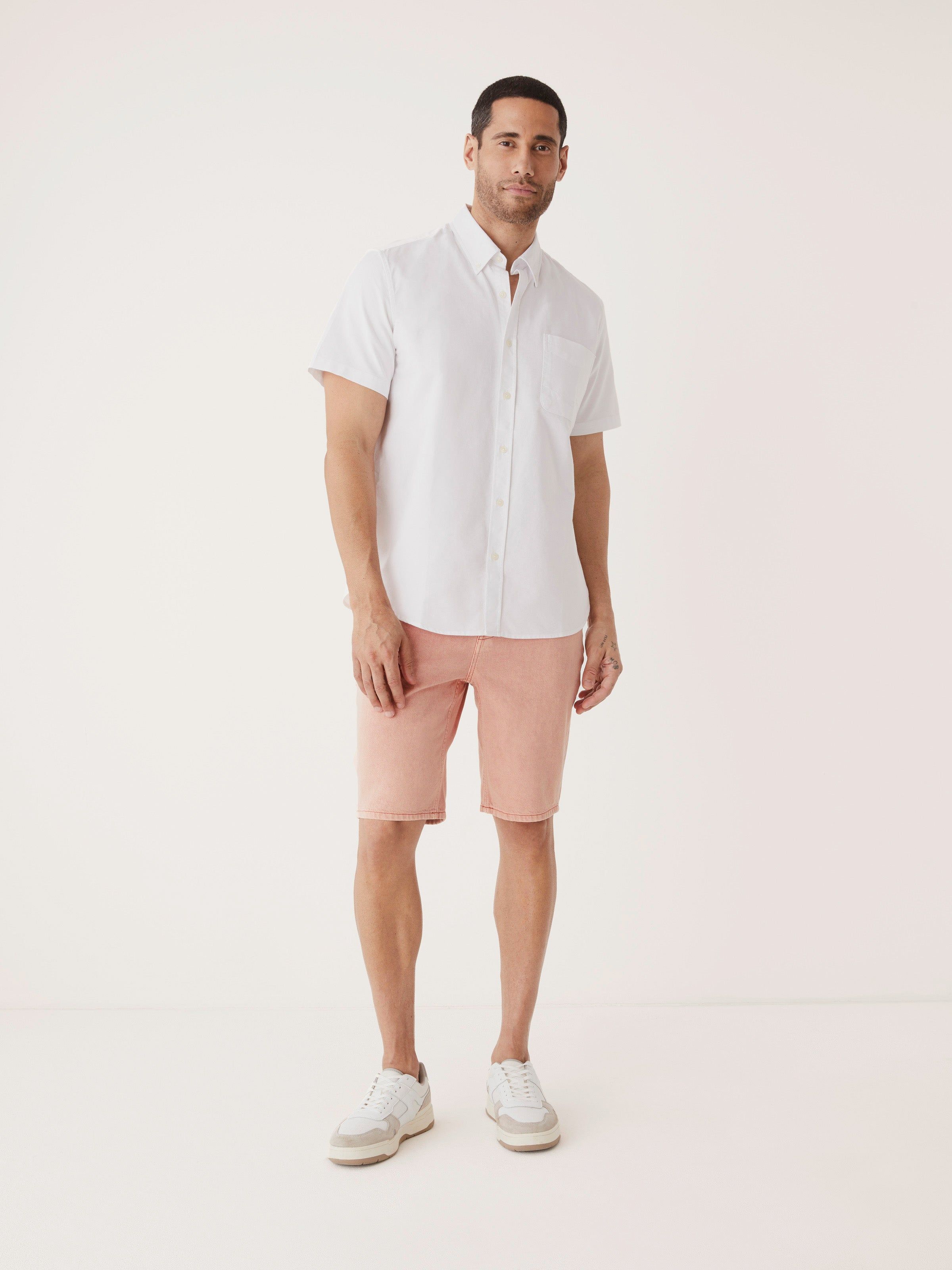 The Adam Slim 10in Short in Apricot sold by Frank & Oak product image thumbnail 5