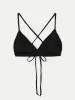 The Triangle Bikini Top in Black sold by Frank & Oak