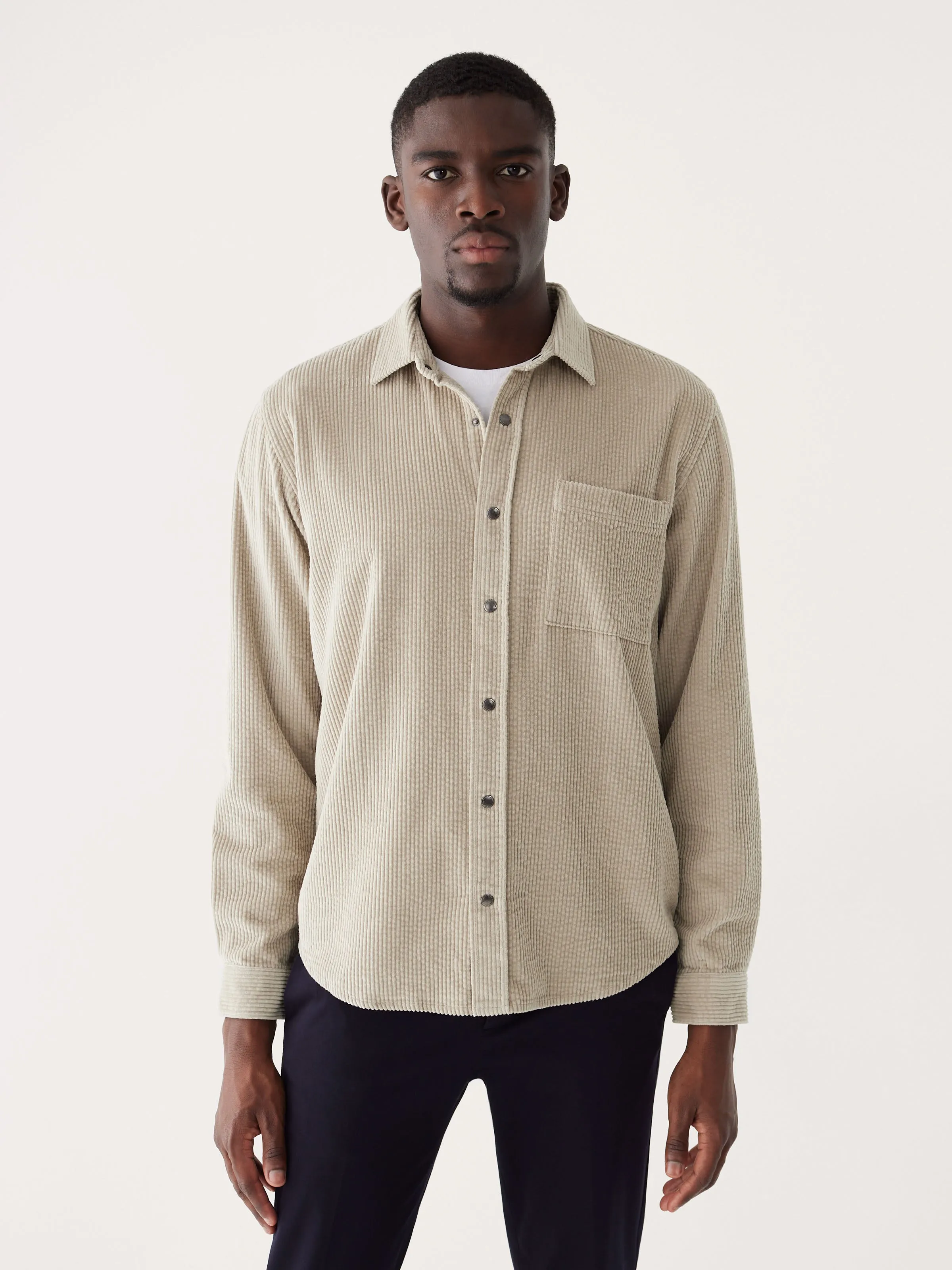The Corduroy Shirt in Sand sold by Frank & Oak