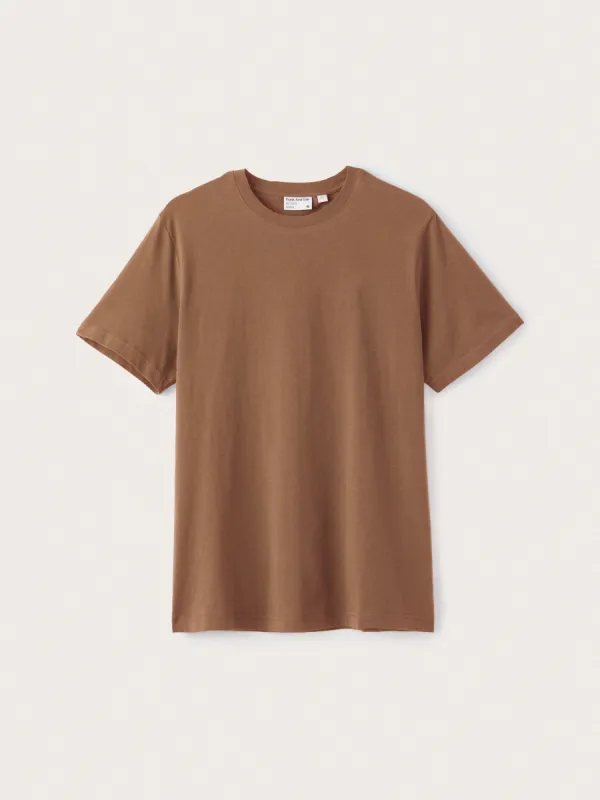 The Essential Slim T-Shirt in Walnut sold by Frank & Oak