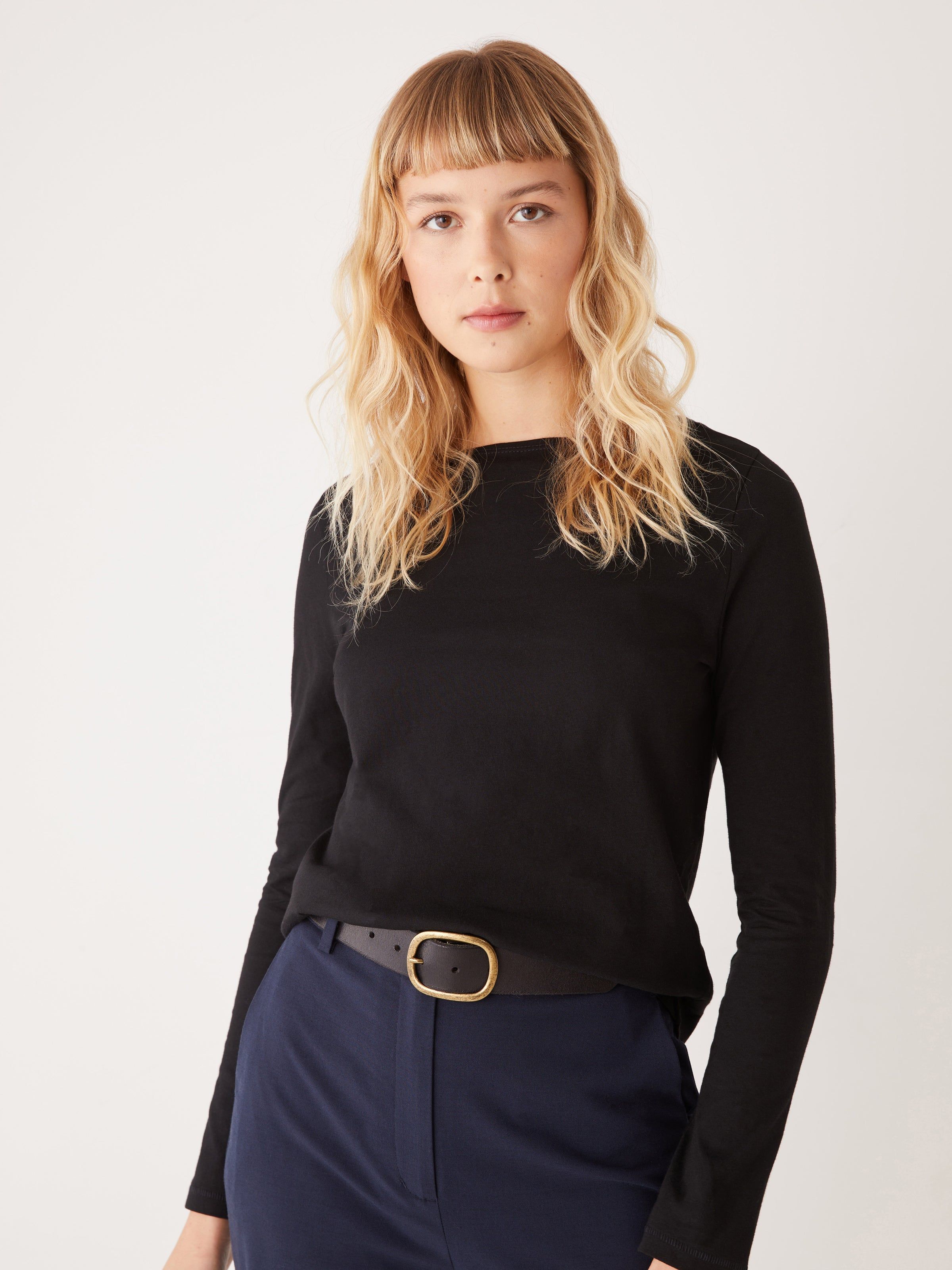 The Long Sleeve T-Shirt in Black sold by Frank & Oak product image thumbnail 2