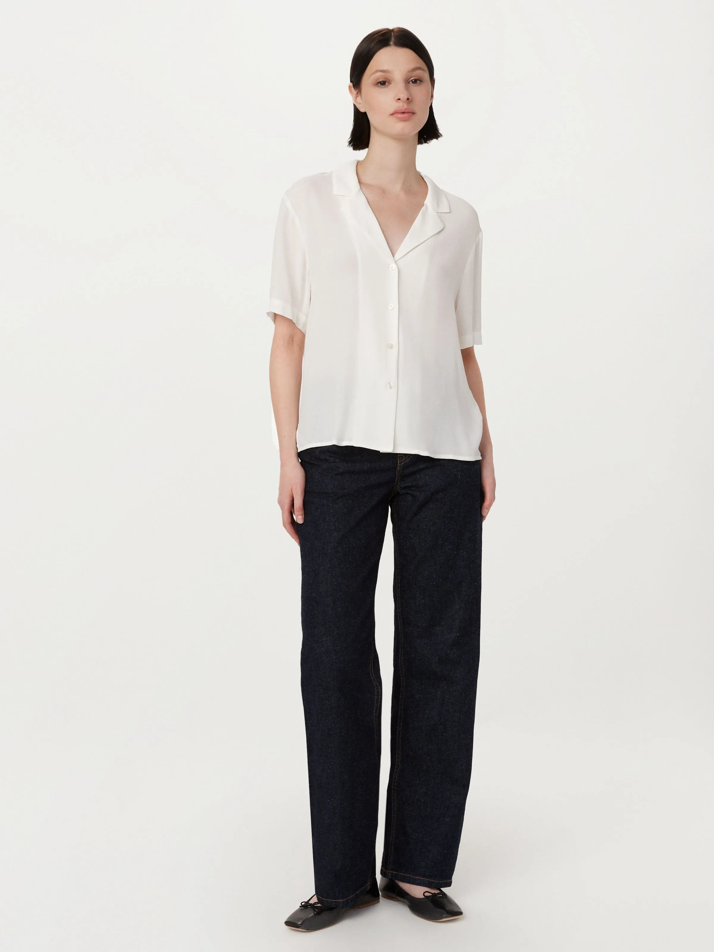 The Camp Collar Blouse in White sold by Frank & Oak product image thumbnail 2
