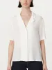 The Camp Collar Blouse in White sold by Frank & Oak
