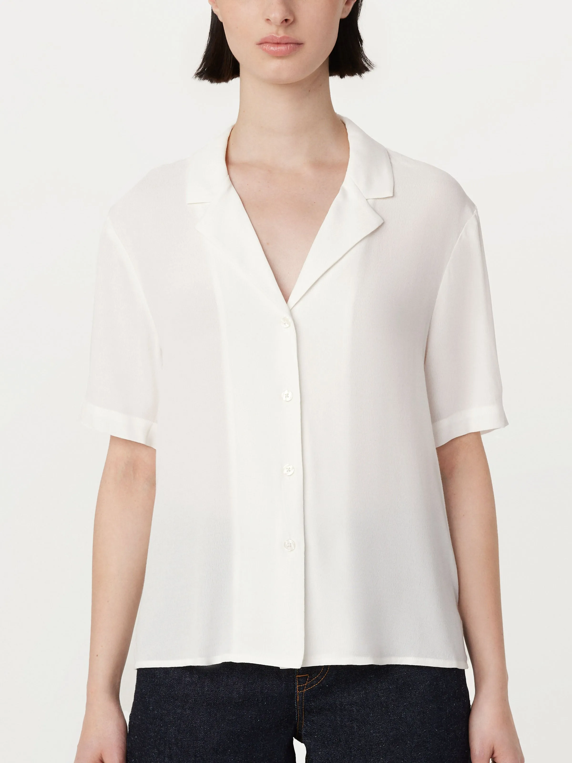 The Camp Collar Blouse in White sold by Frank & Oak product image thumbnail 3