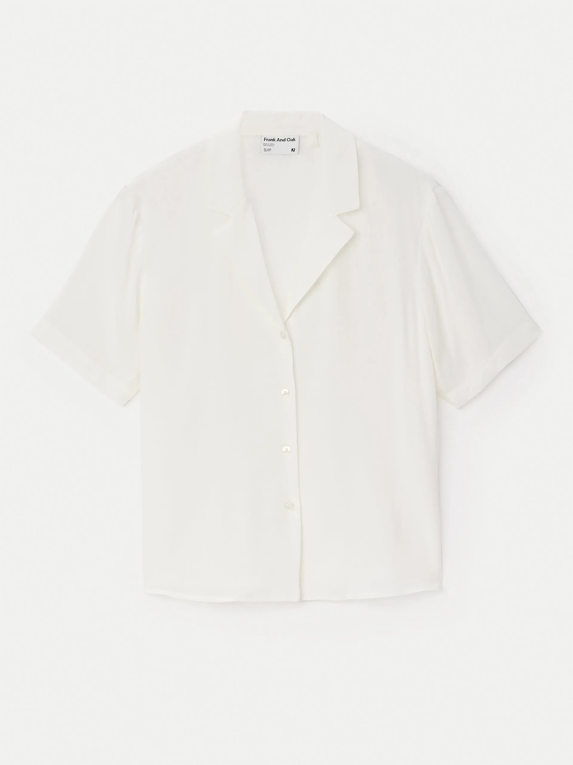 The Camp Collar Blouse in White sold by Frank & Oak product image thumbnail 5